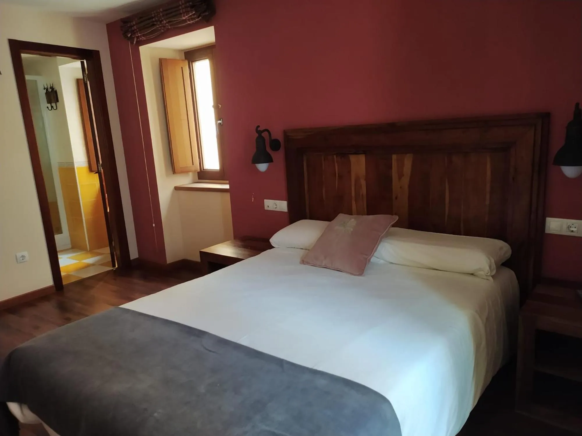 Bed in Hotel Cabo Ortegal