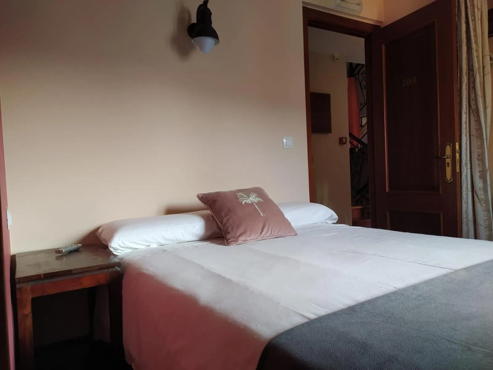 Bed in Hotel Cabo Ortegal