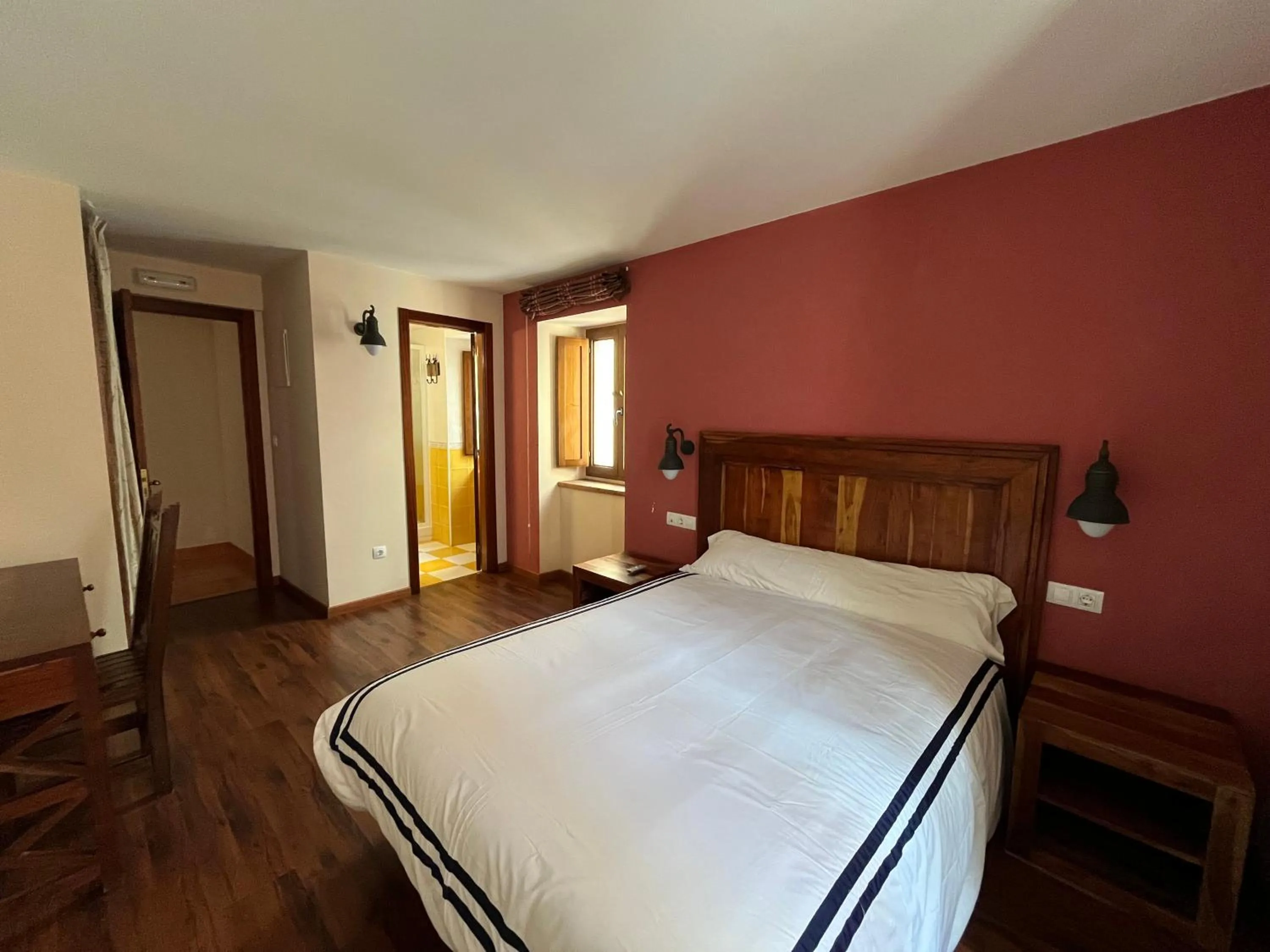 Bed in Hotel Cabo Ortegal