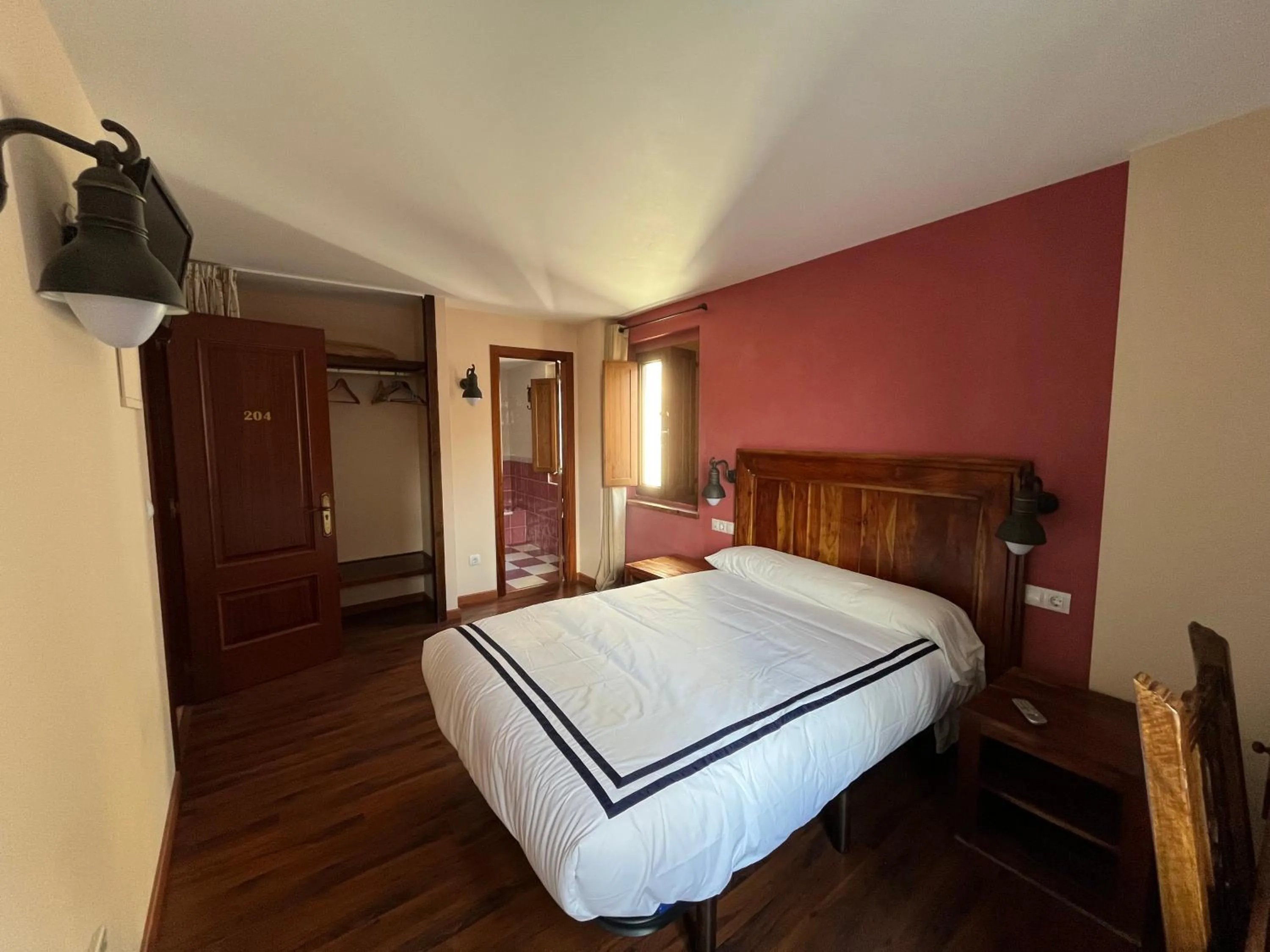 Bed in Hotel Cabo Ortegal