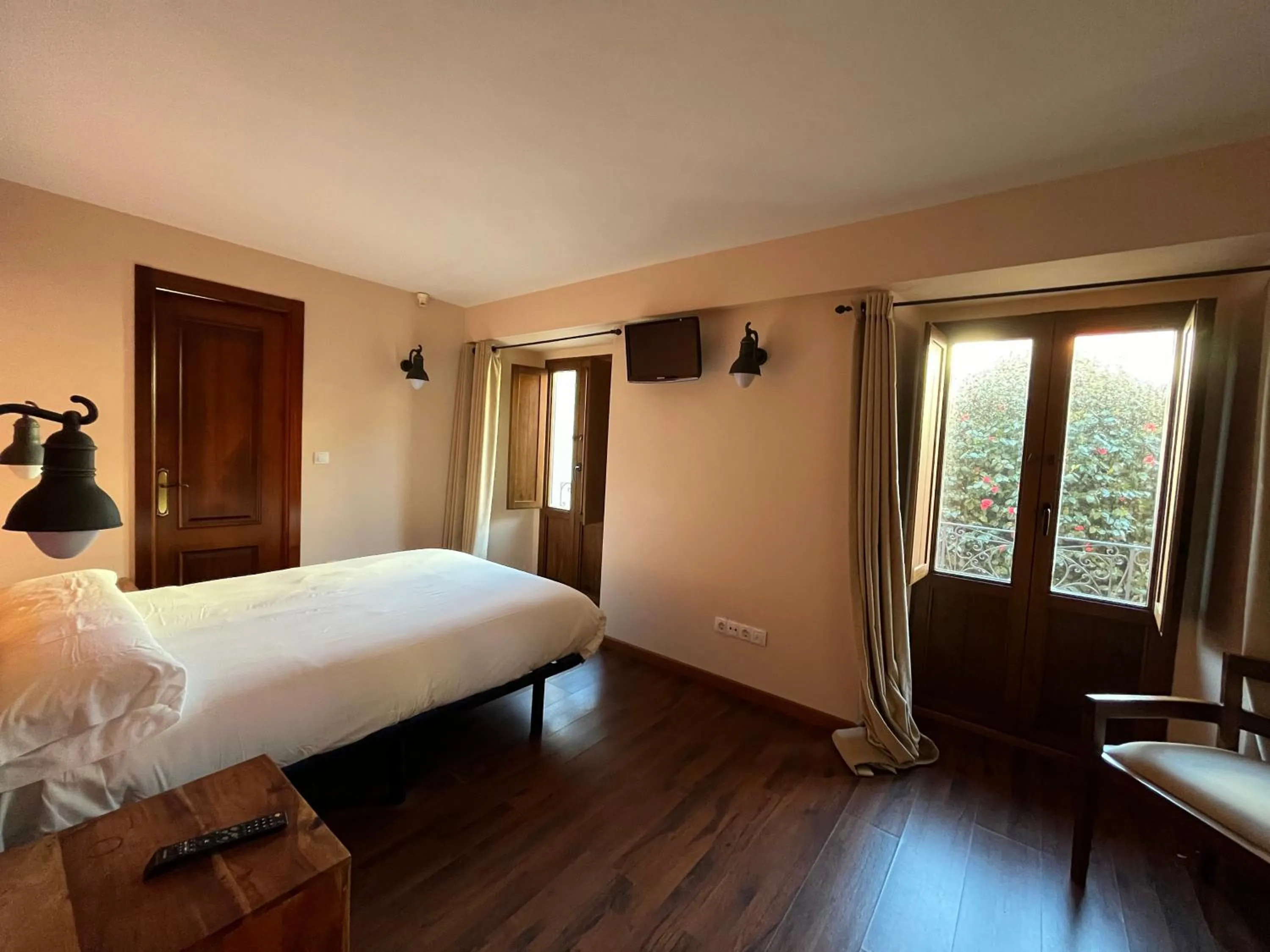 Bed in Hotel Cabo Ortegal