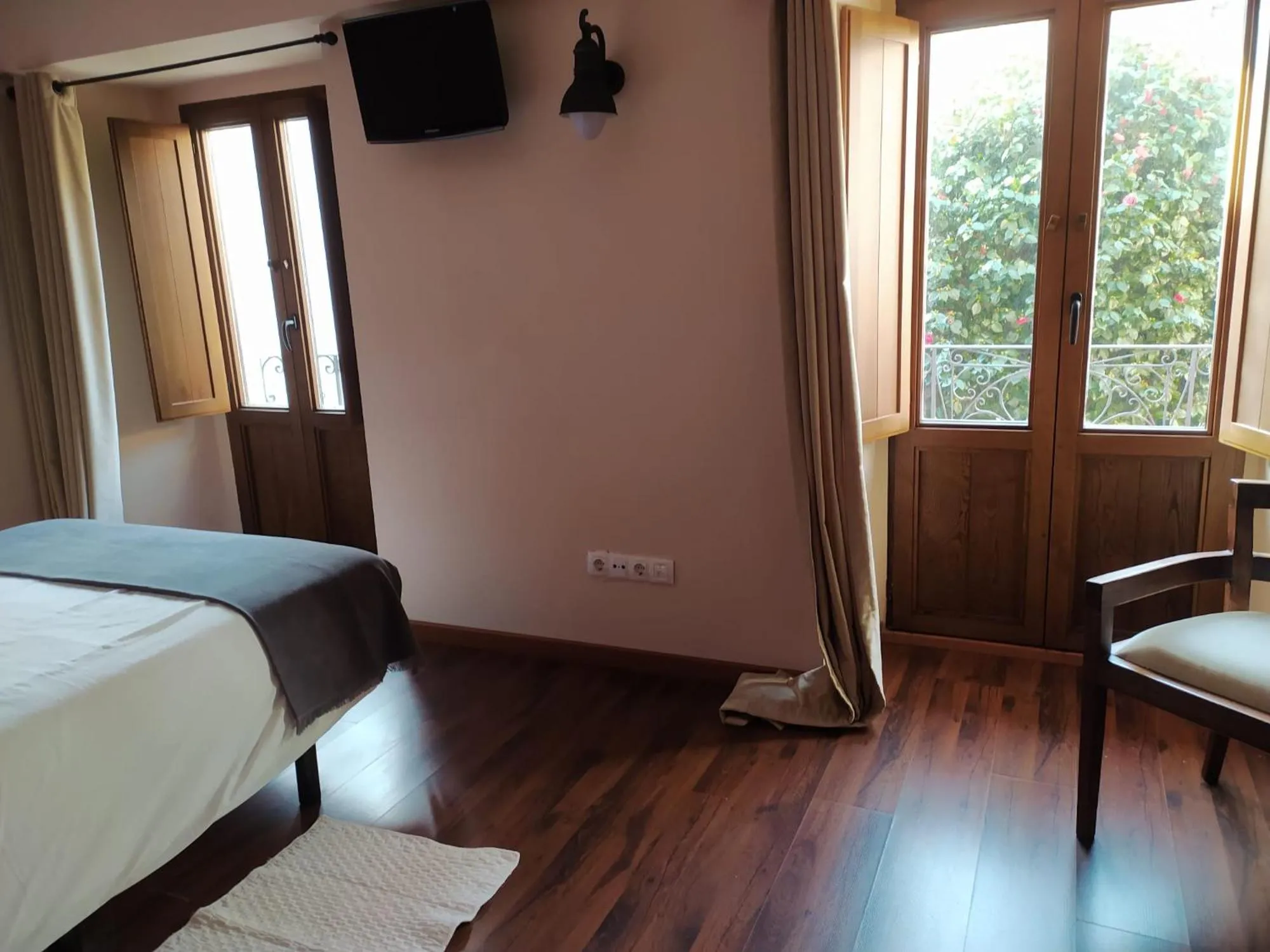 Bed in Hotel Cabo Ortegal