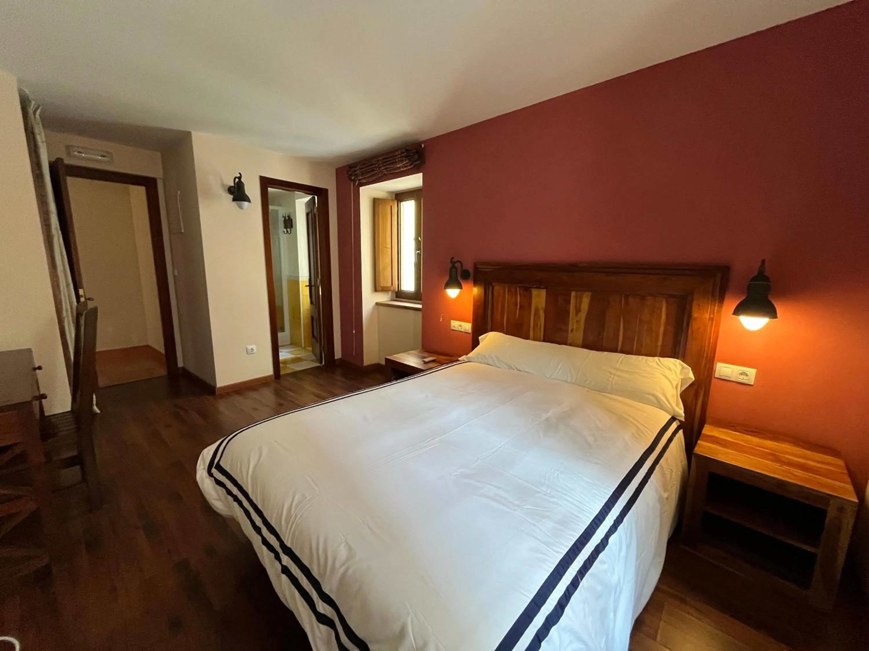 Bed in Hotel Cabo Ortegal