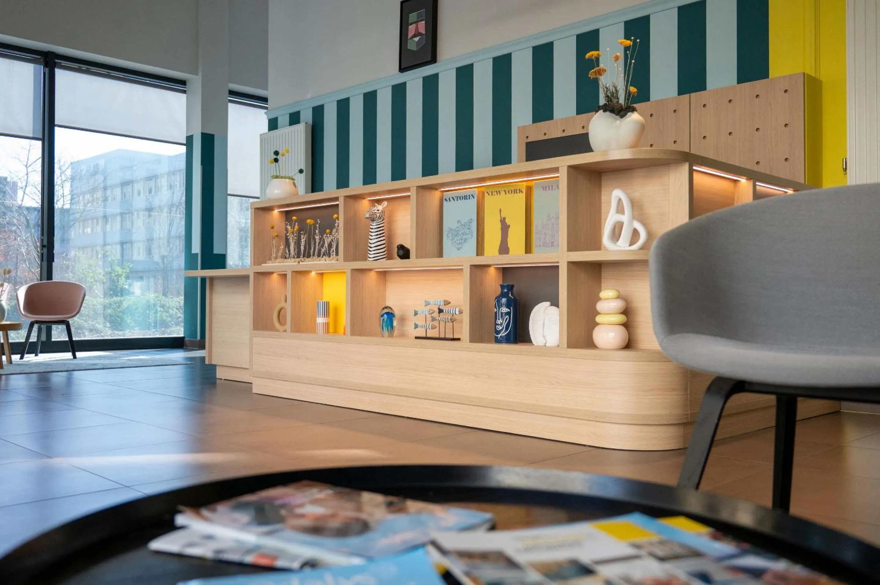 Lobby or reception in Appart'Hotel Odalys City - Nantes Cité des congrès