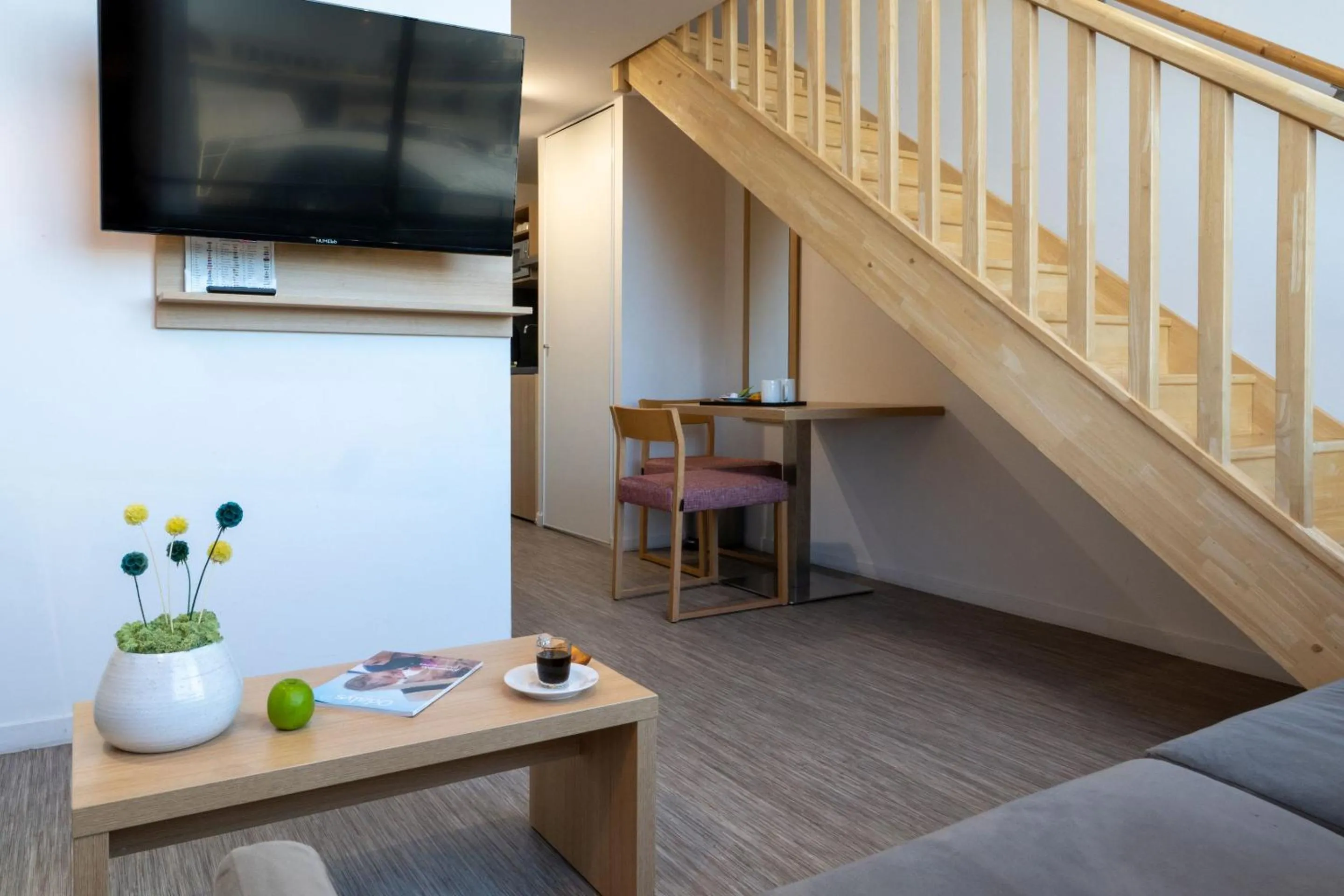 Seating area in Appart'Hotel Odalys City - Nantes Cité des congrès
