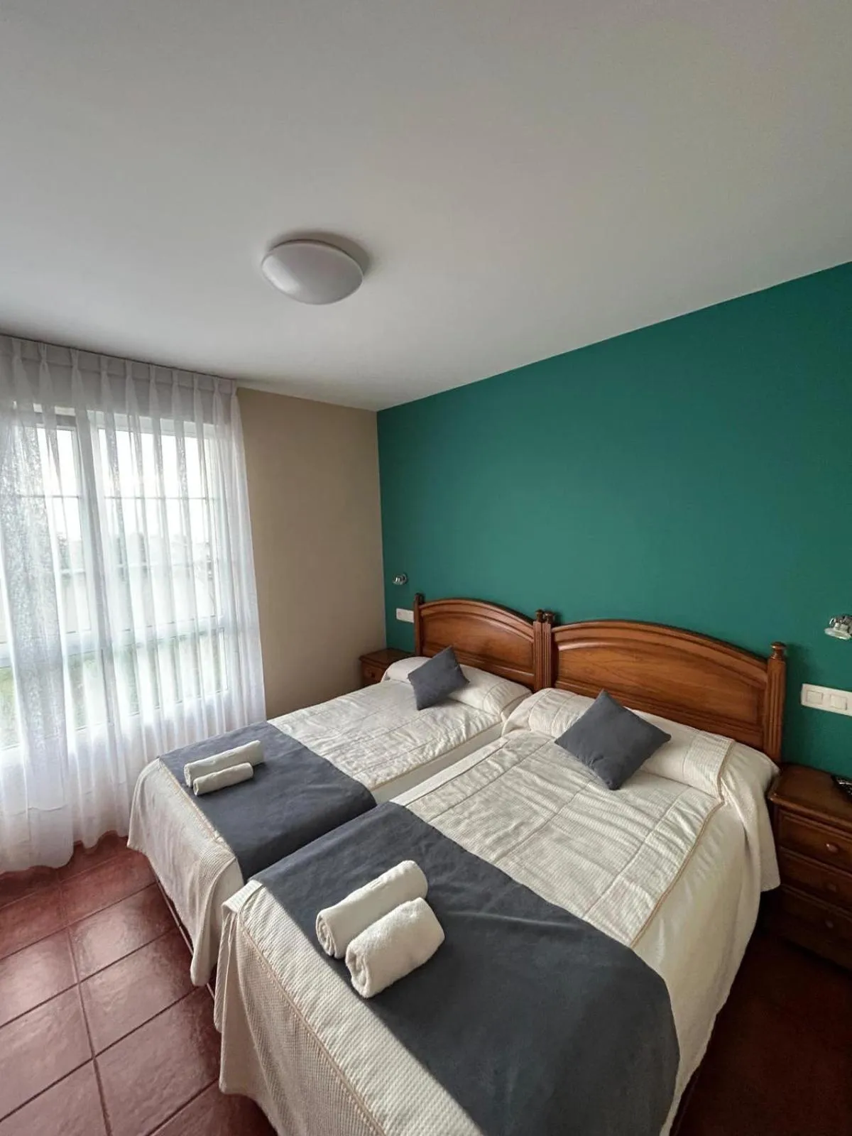 Photo of the whole room, Bed in Hotel Restaurante el Fornon