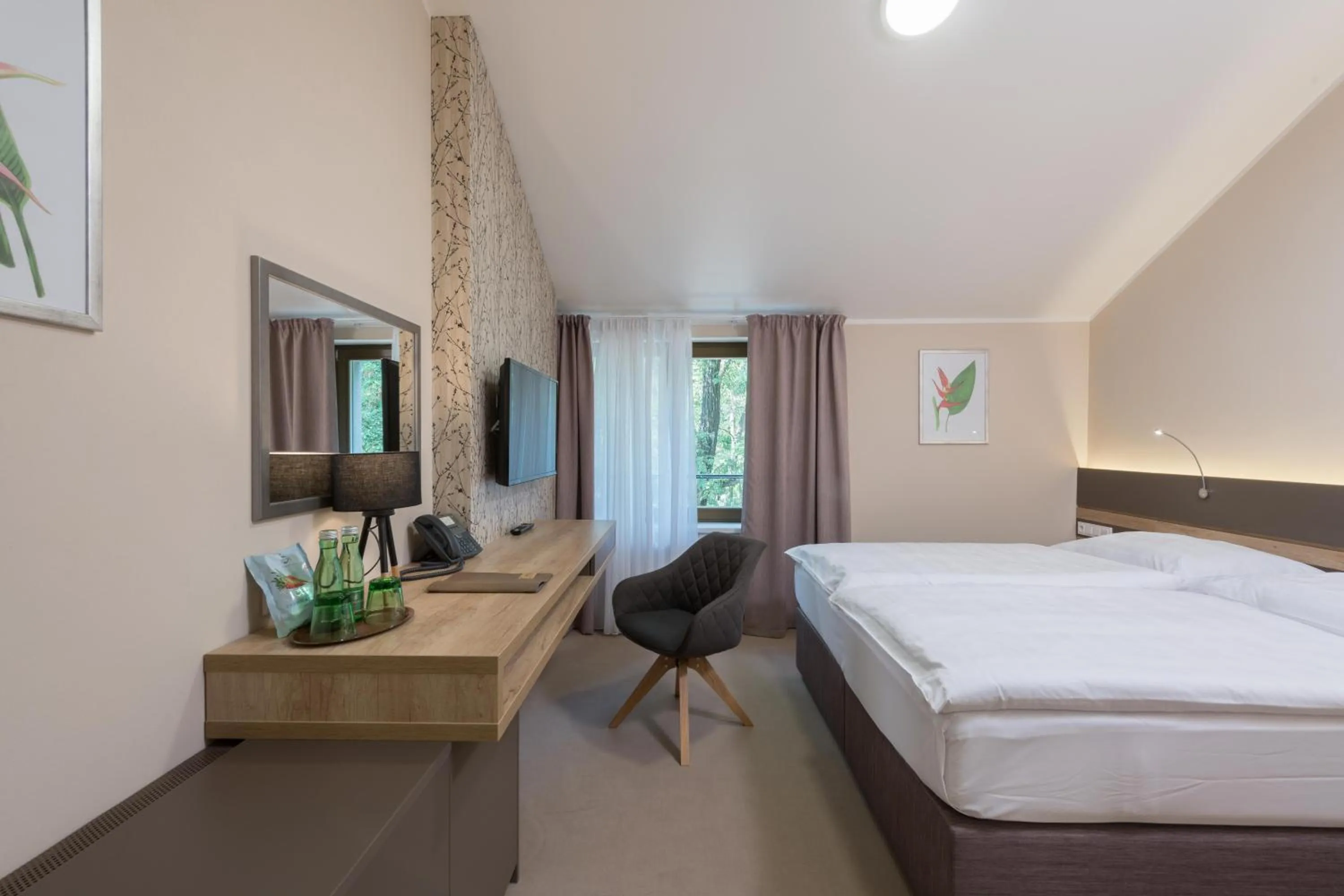 Bed in Hotel Panská Zahrada