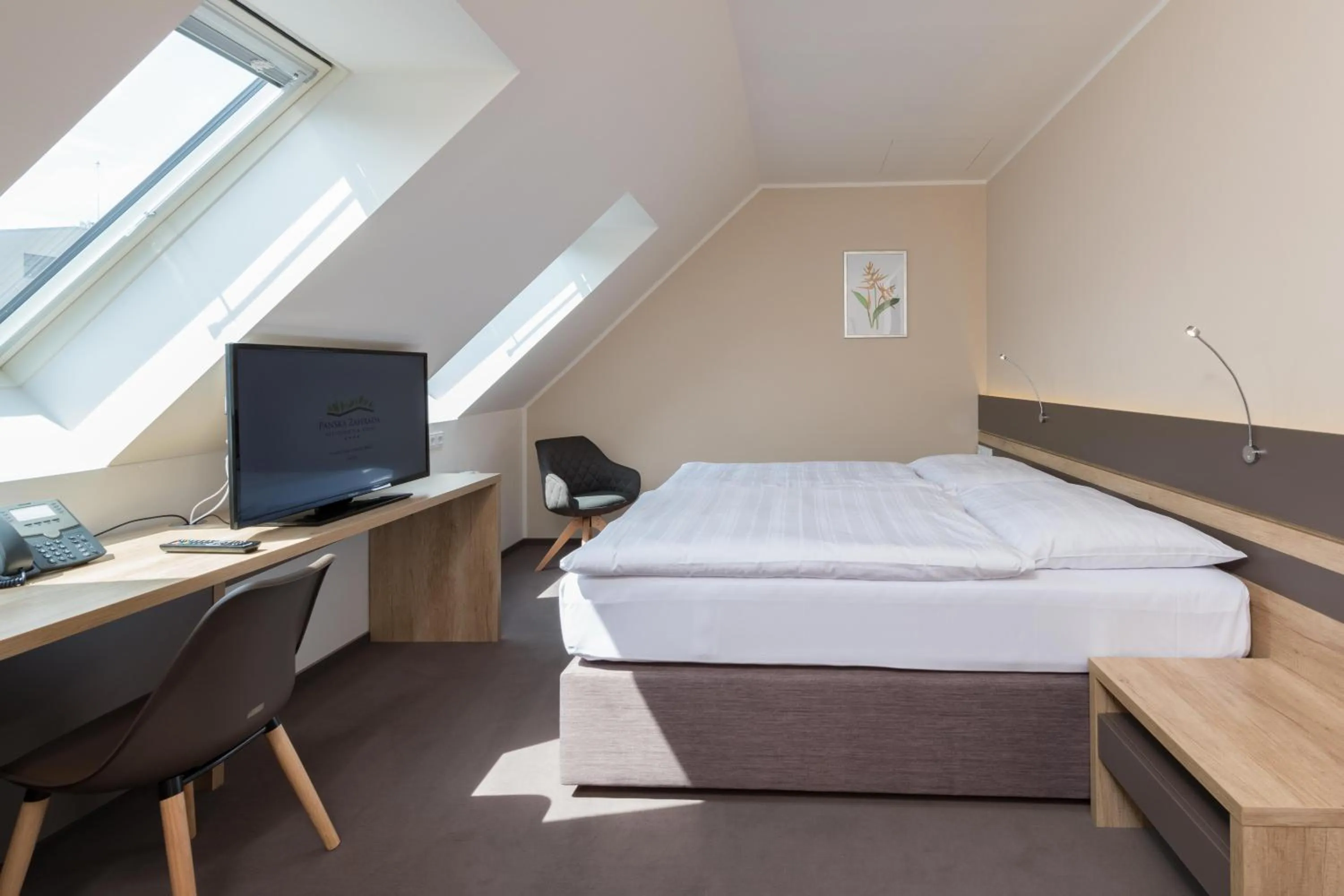 Bed in Hotel Panská Zahrada