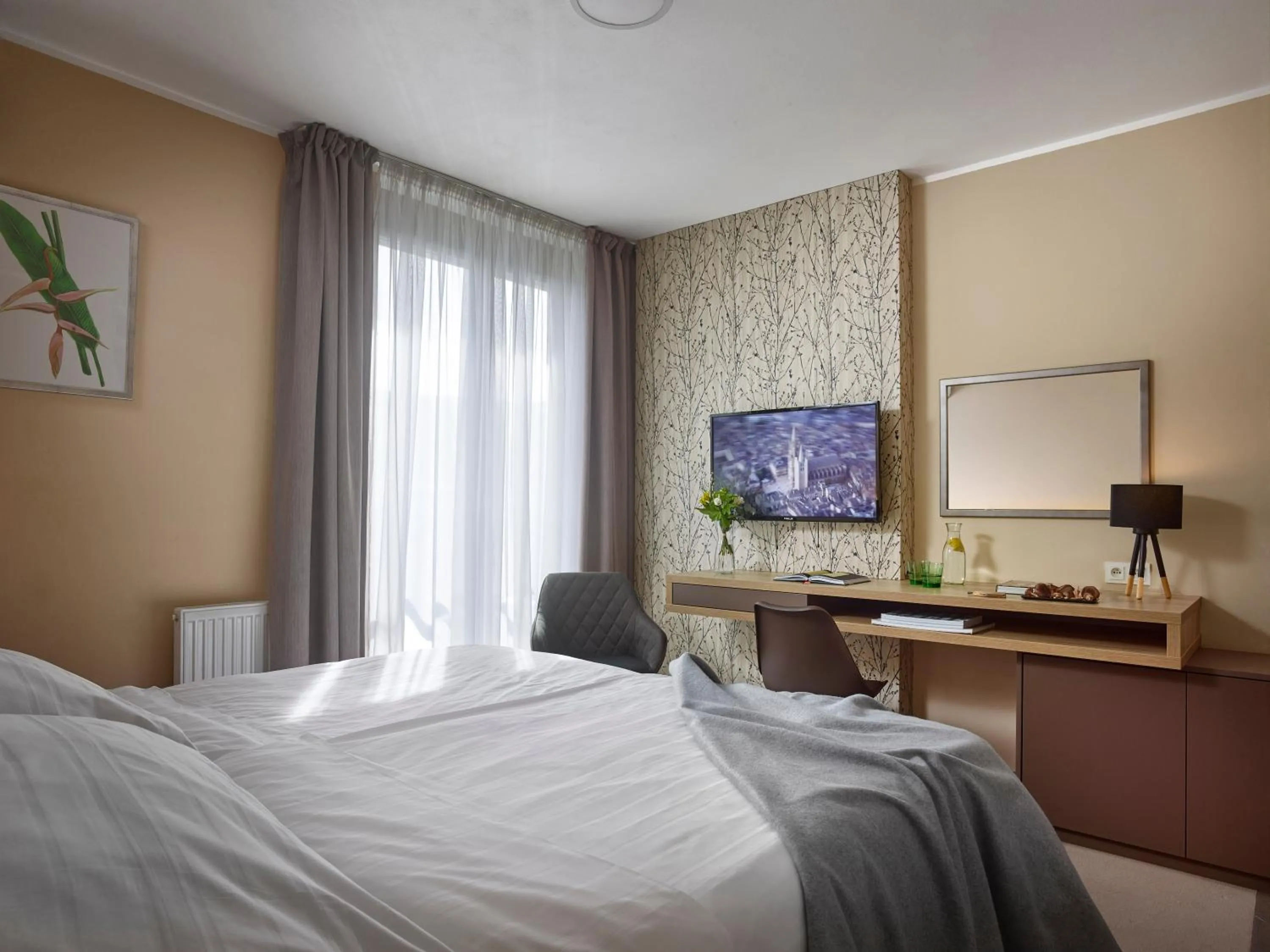 Bed in Hotel Panská Zahrada