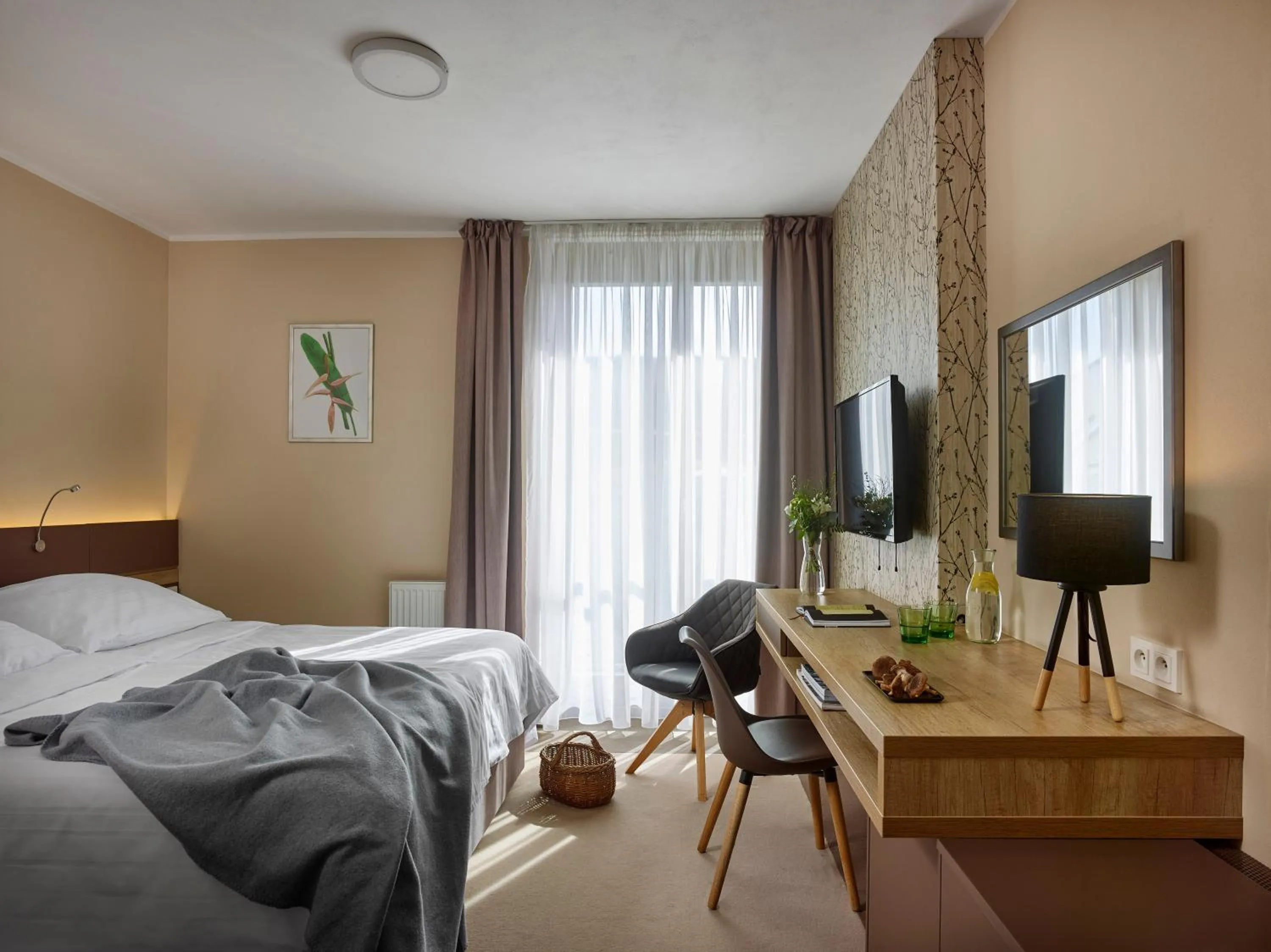 Bed in Hotel Panská Zahrada