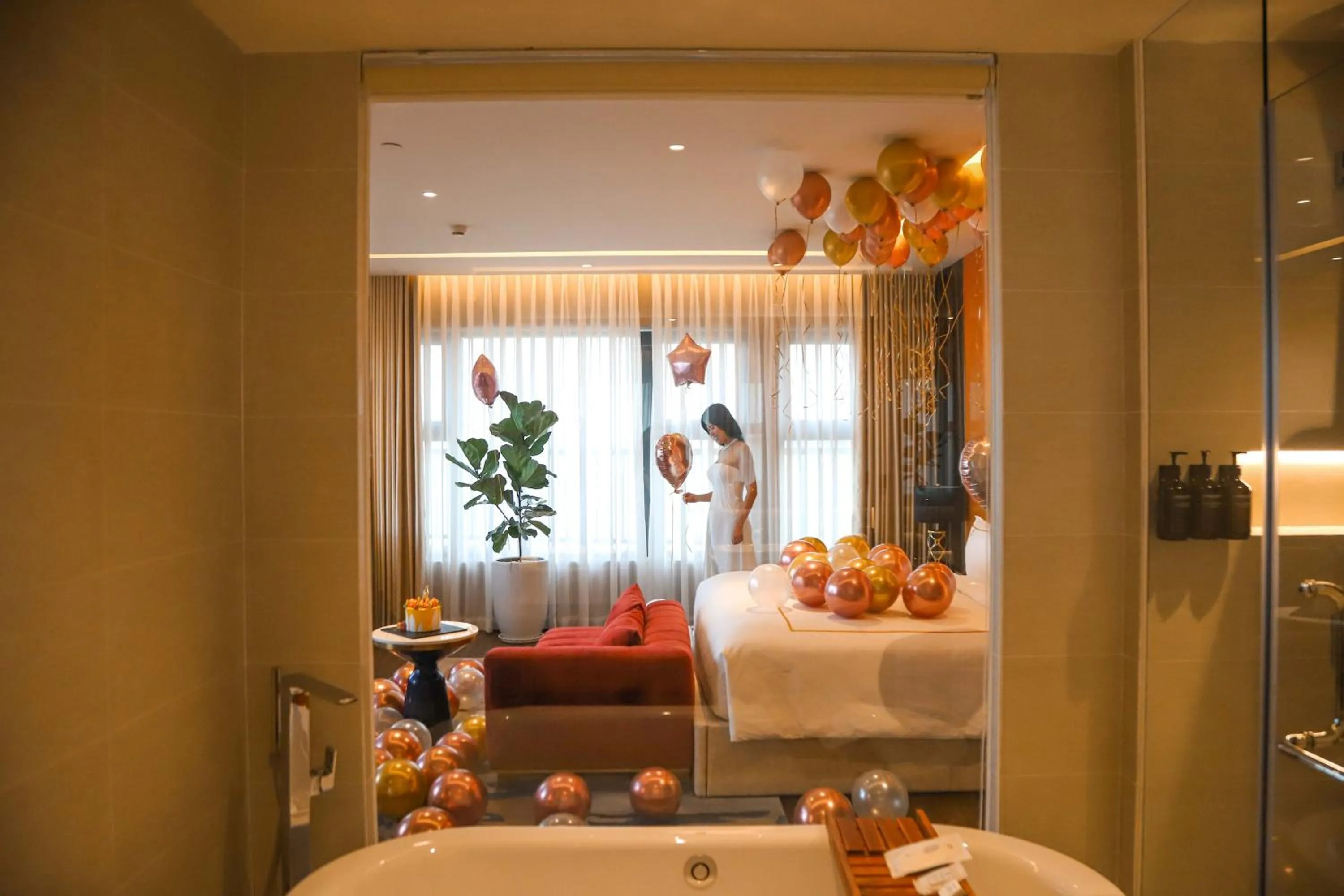 Decorative detail, Bed in Vias Hotel Vung Tau