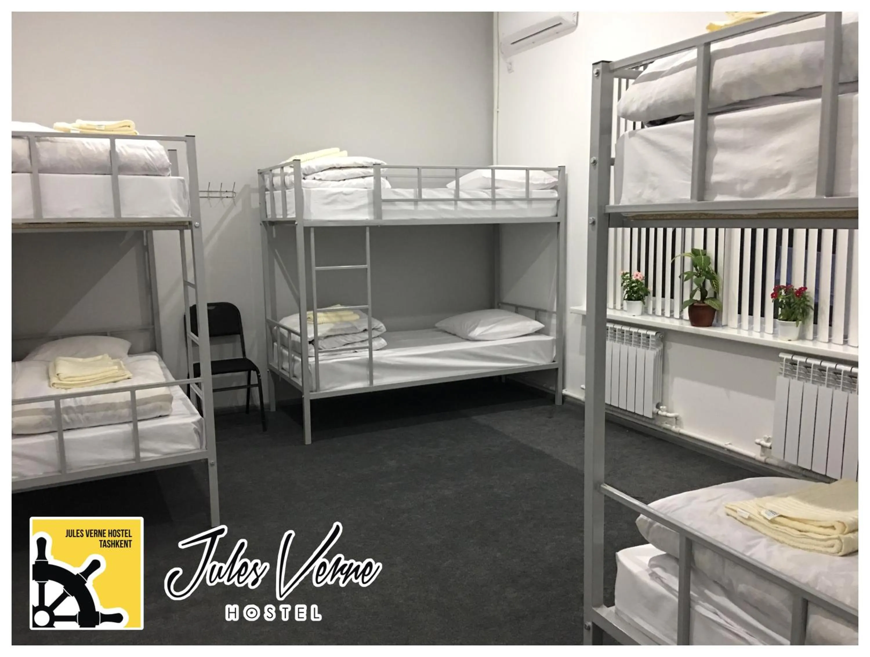 bunk bed, Bed in Jules Verne Hostel