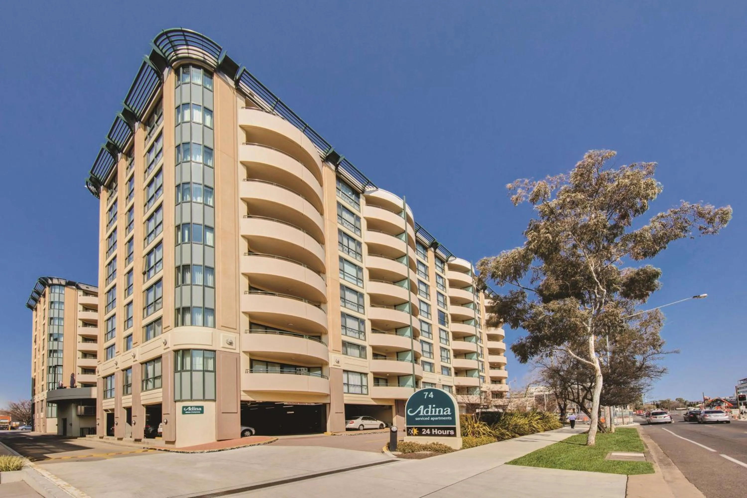 Property building in Adina Serviced Apartments Canberra James Court