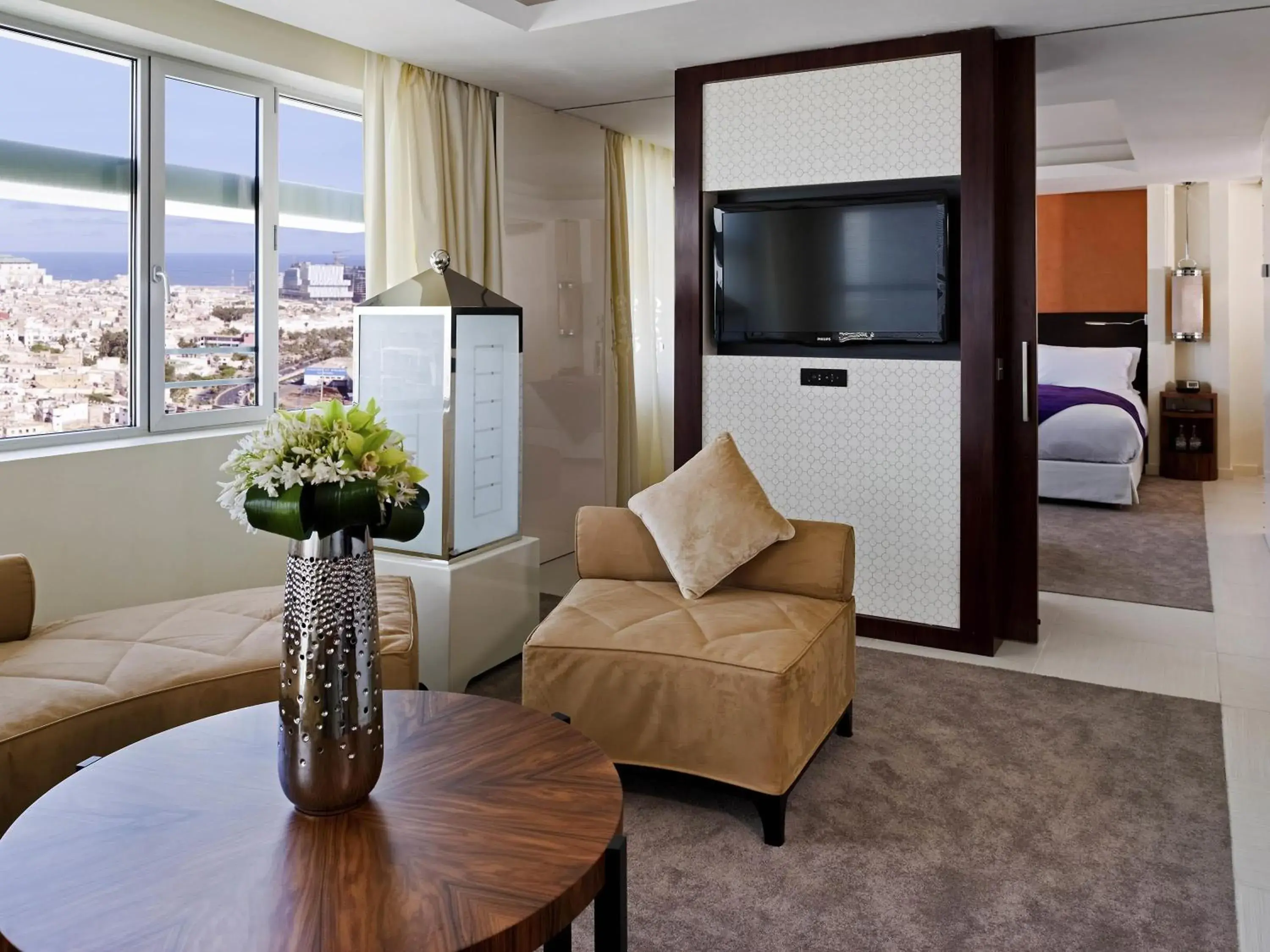 Prestige Suite With King Bed - Mosque & Medina view and a Separate Lounge in Sofitel Casablanca Tour Blanche Prestige Suite With King Bed - Mosque & Medina view and a Separate Lounge in Sofitel Casablanca Tour Blanche