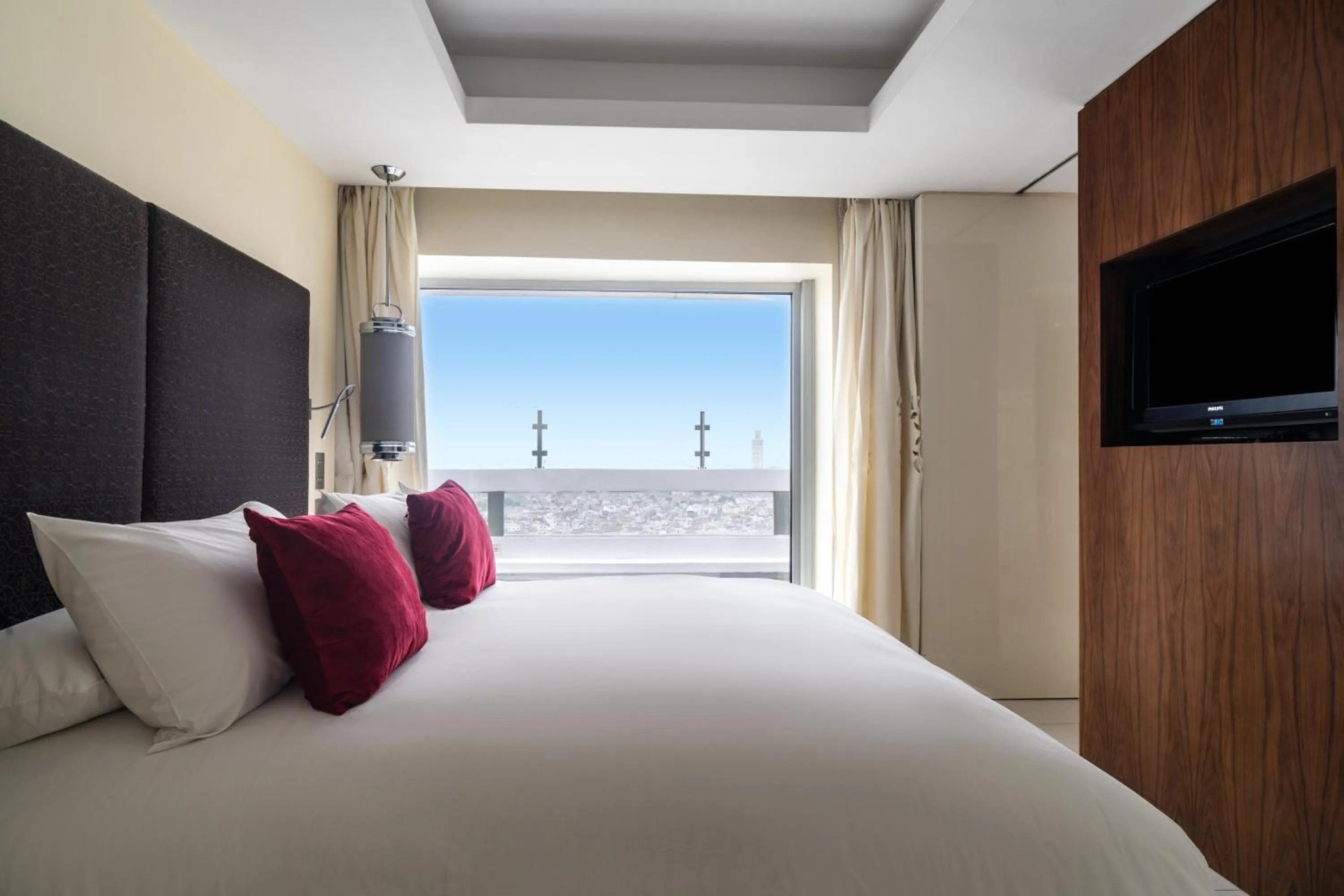 View (from property/room), Bed in Sofitel Casablanca Tour Blanche
