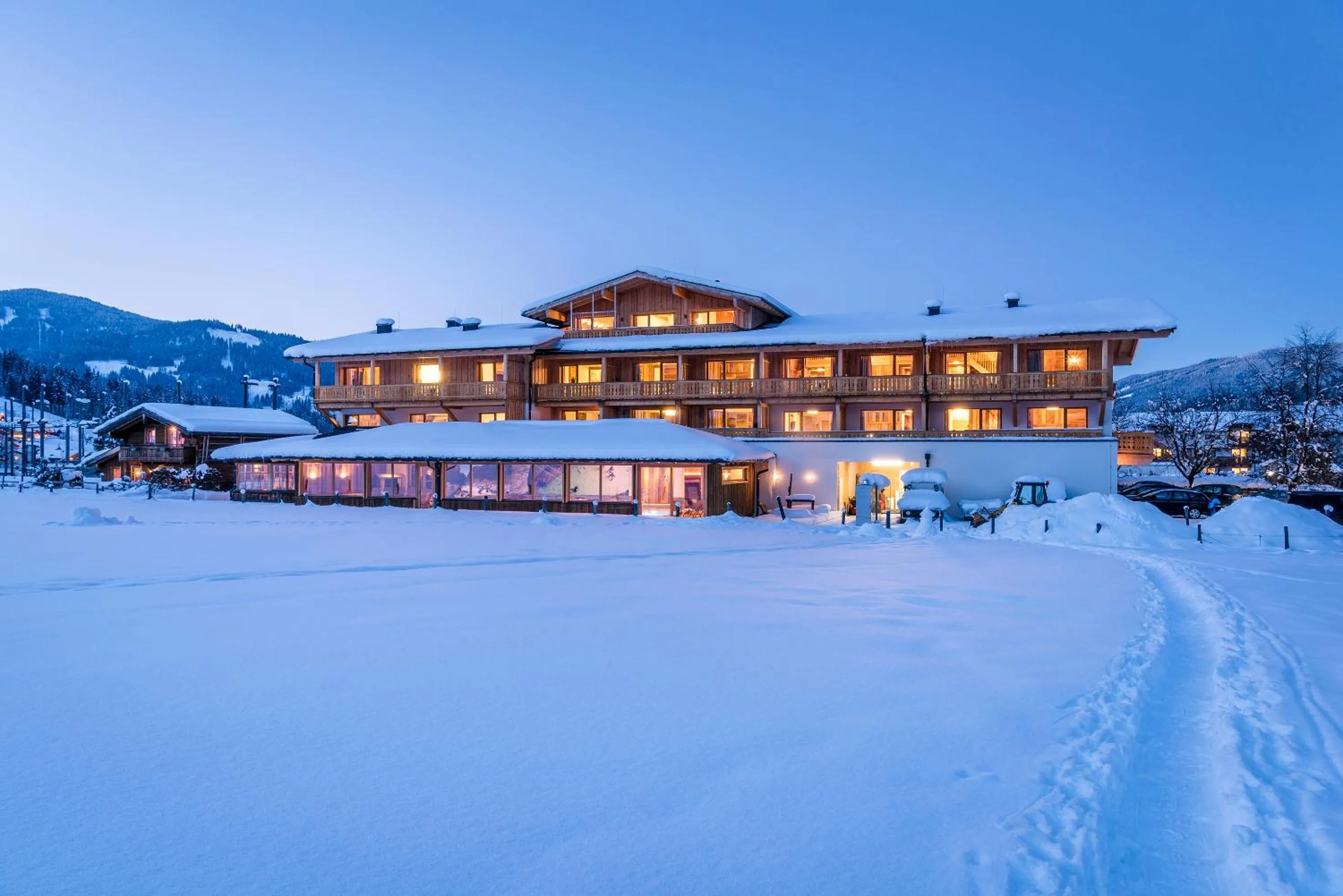 Property building in almlust - hotel, apartments, chalets