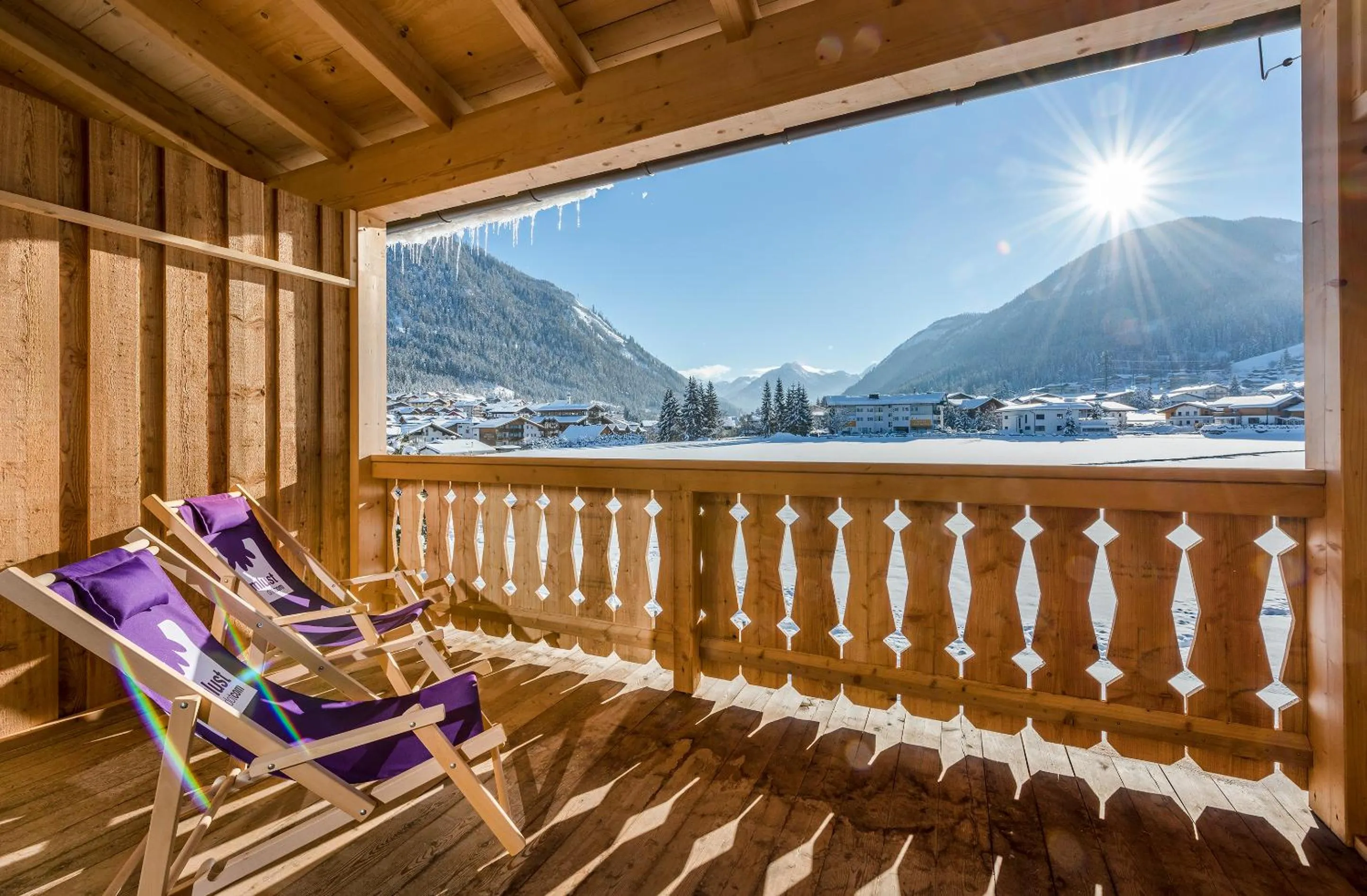 Balcony/Terrace in almlust - hotel, apartments, chalets