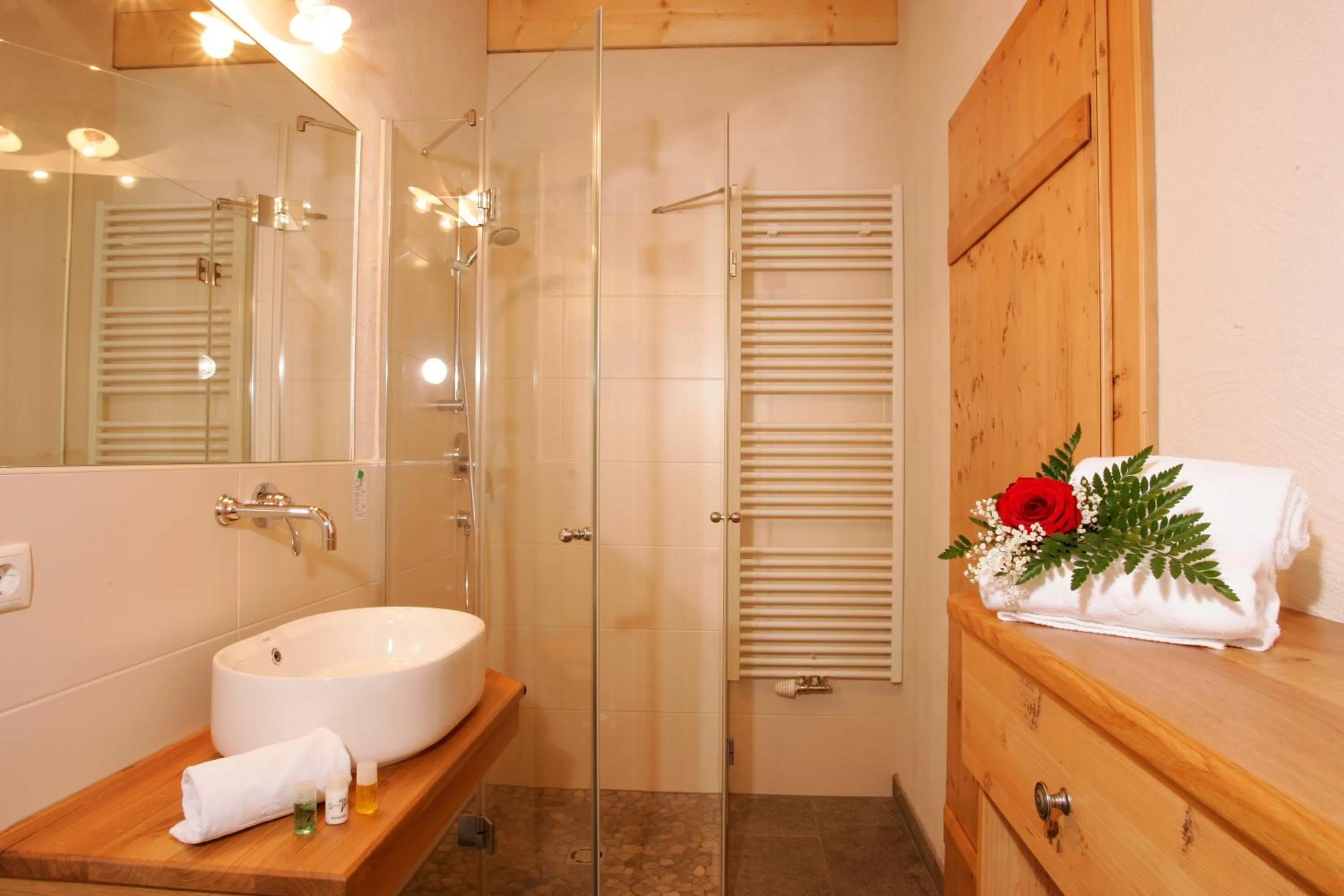 Bathroom in almlust - hotel, apartments, chalets