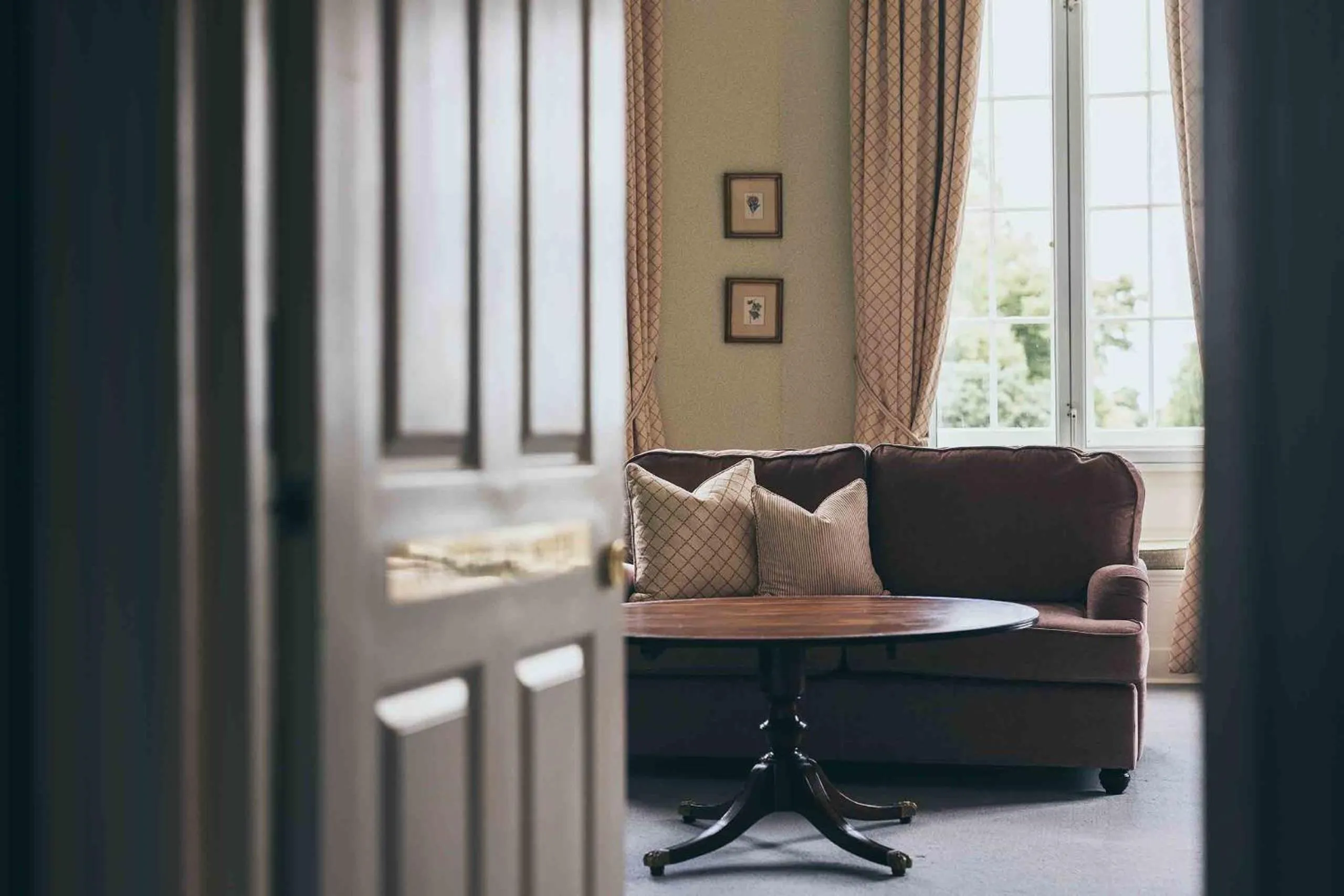 Seating area in Rowton Castle