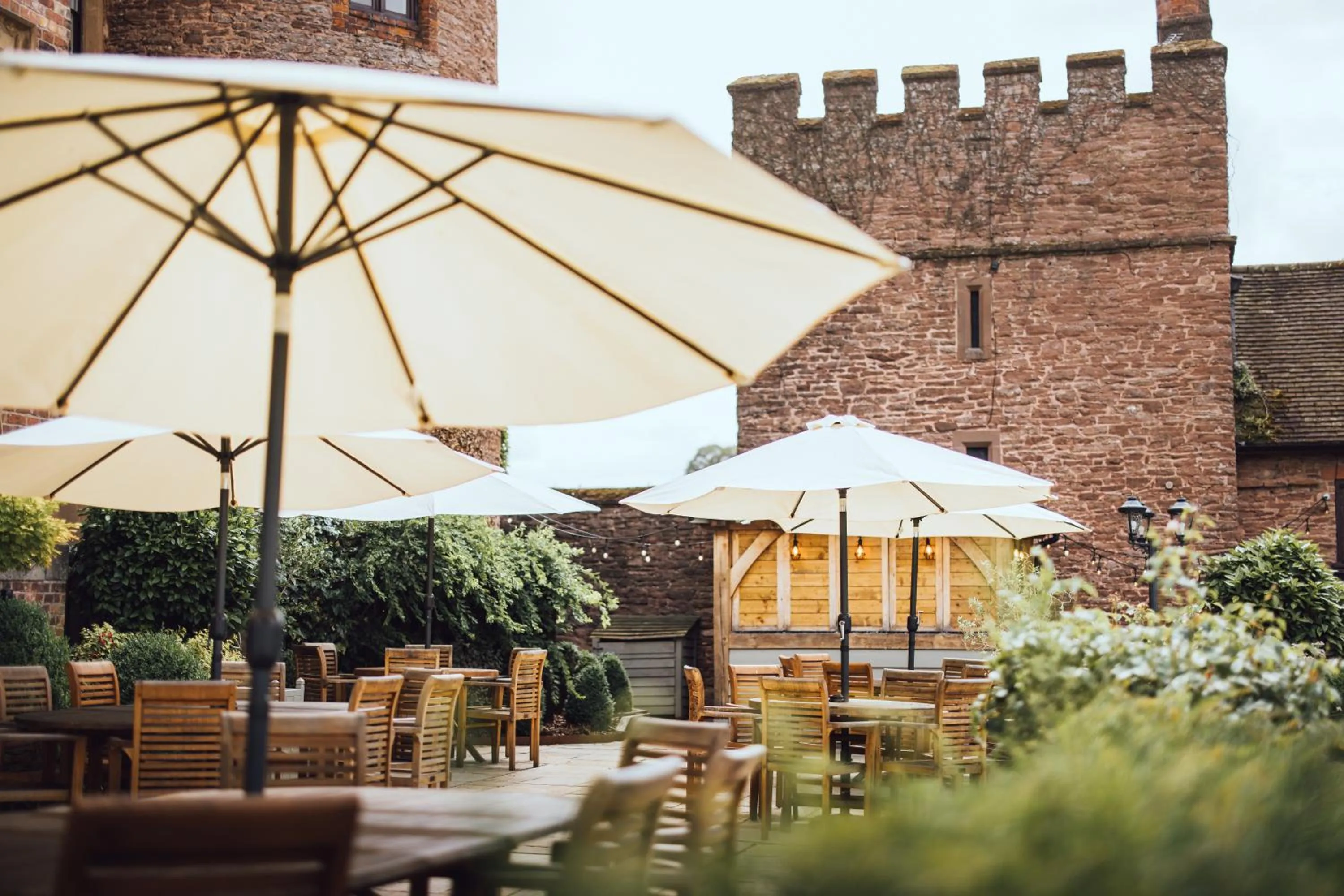 Patio in Rowton Castle