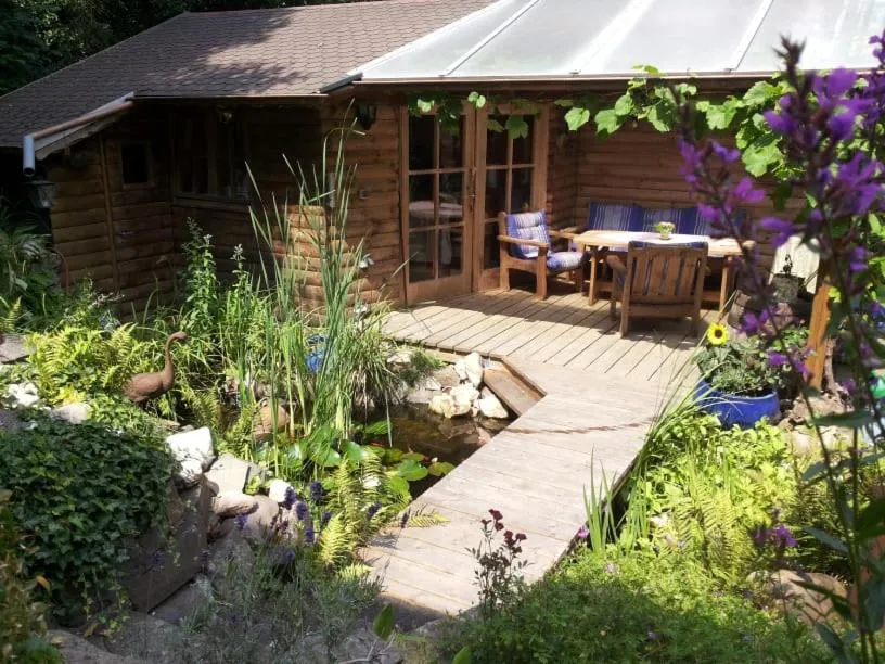 Garden in Gästezimmer Am Hüstert