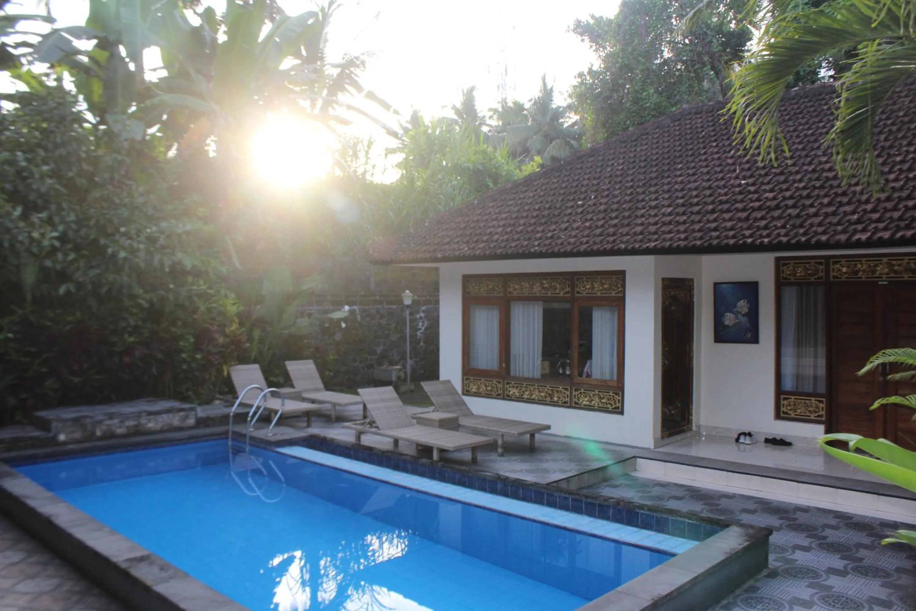 Swimming pool in Balimas Guest House