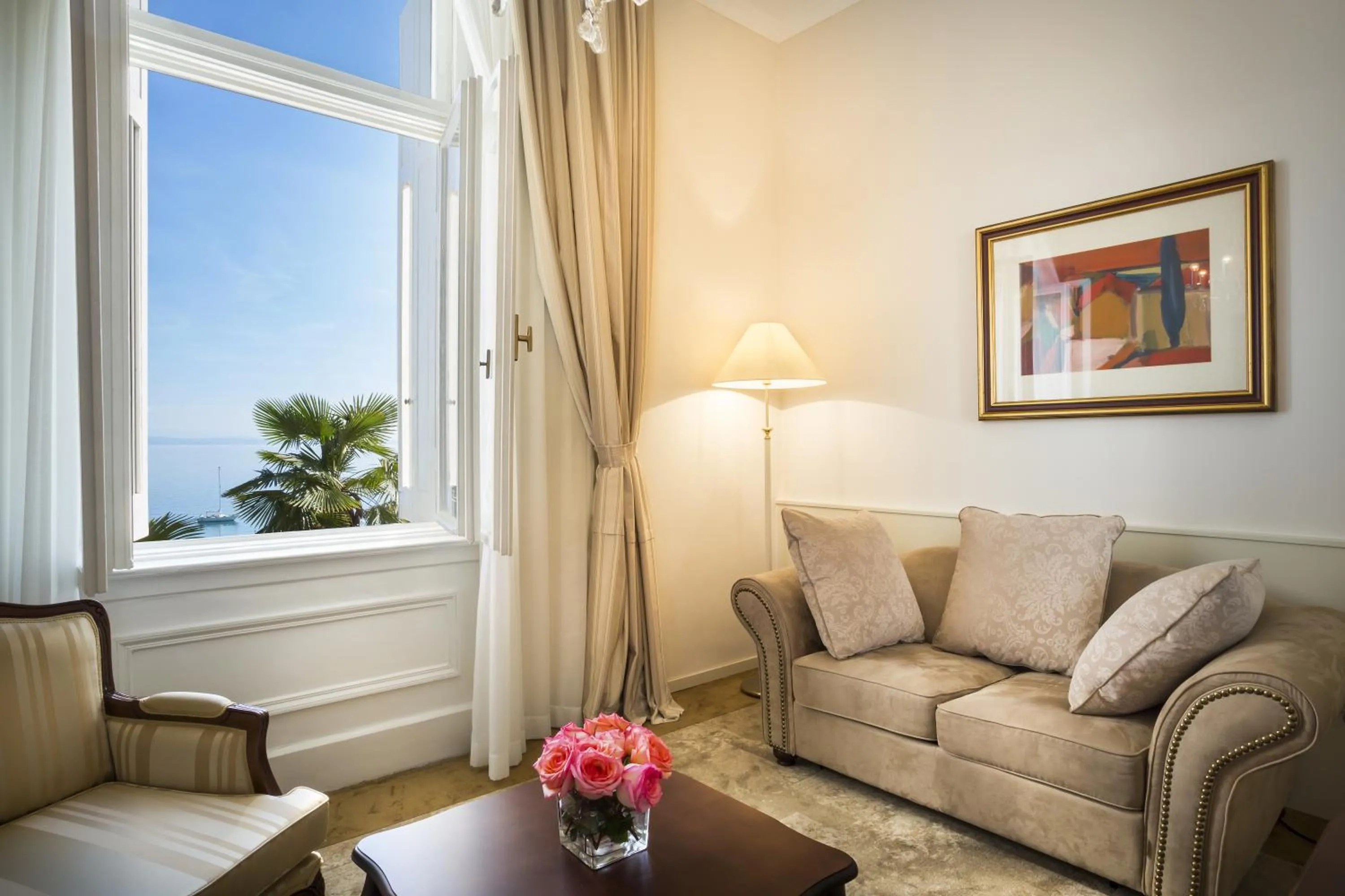 Seating area in Villa Amalia - by Liburnia Hotels & Villas