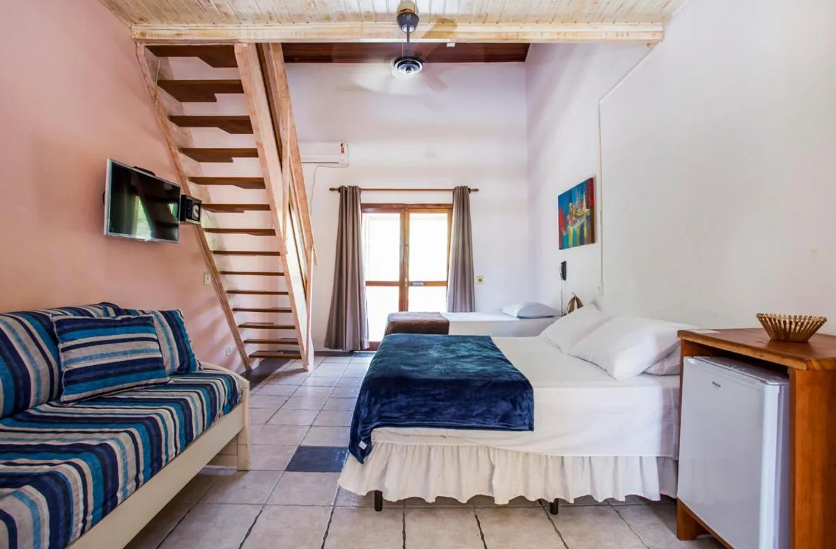 Bed in Pousada Azul Banana - Maresias