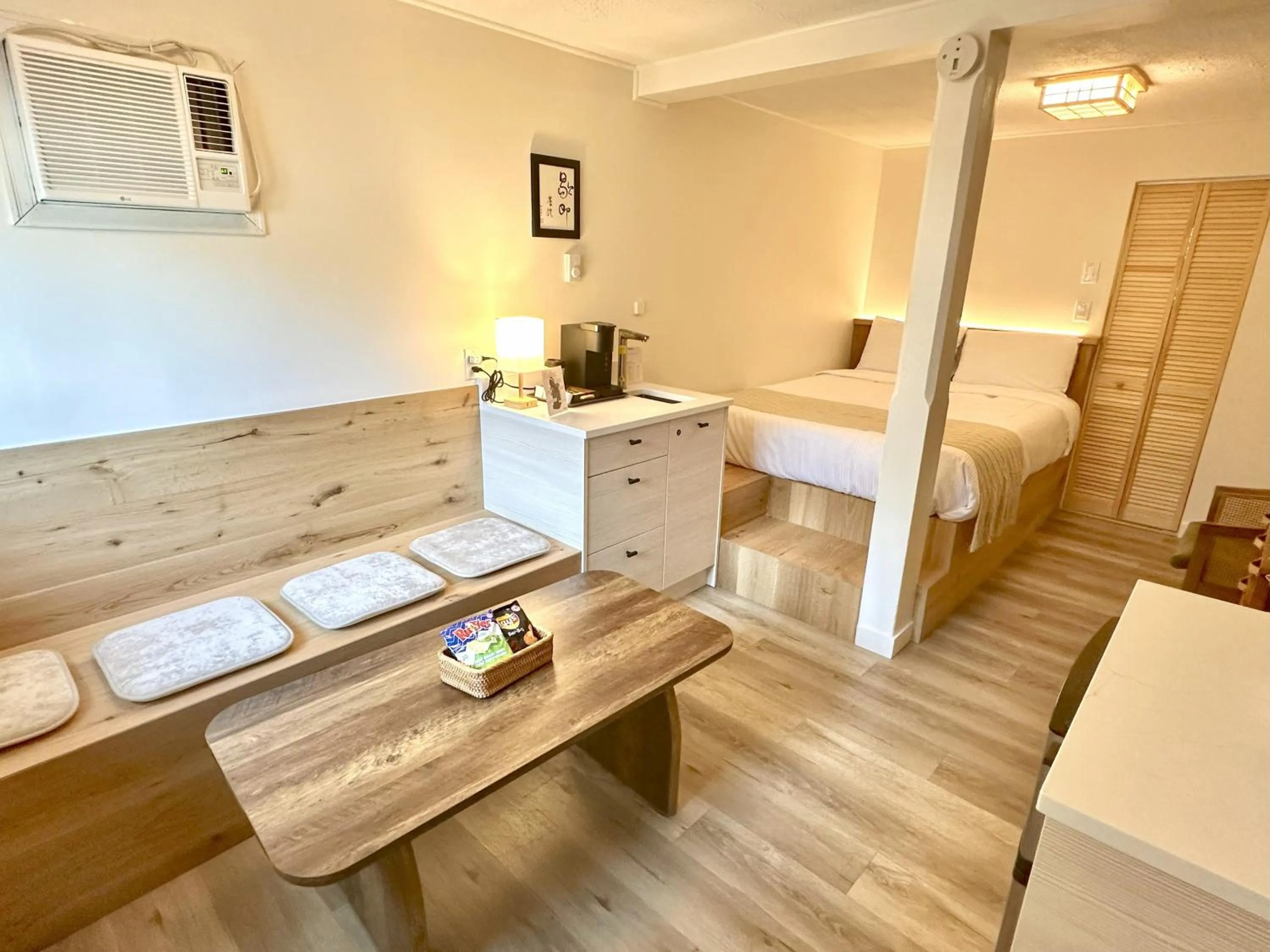 Bed in Richca Chalets Resort