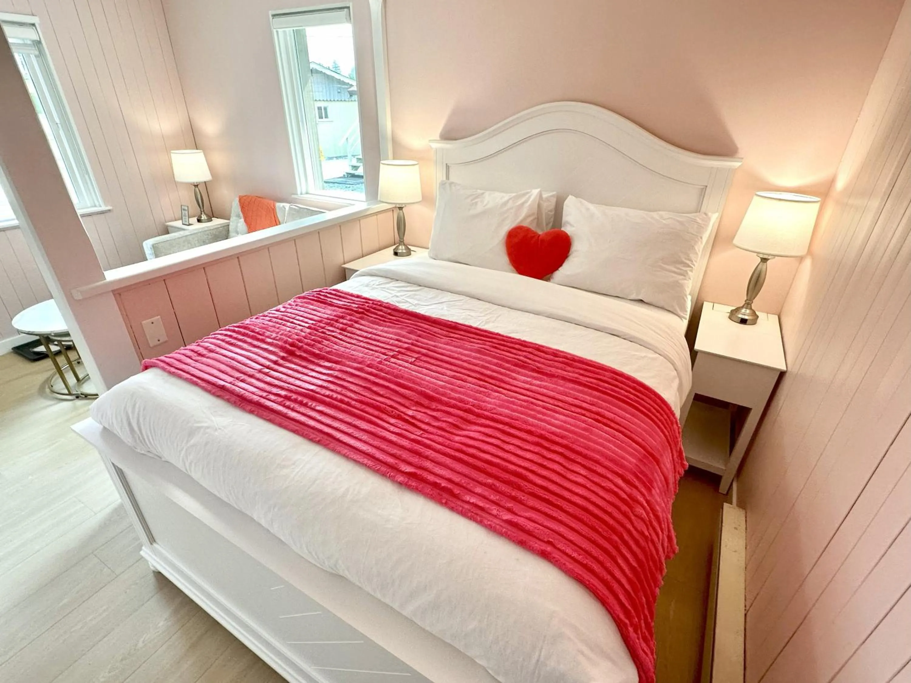 Bed in Richca Chalets Resort