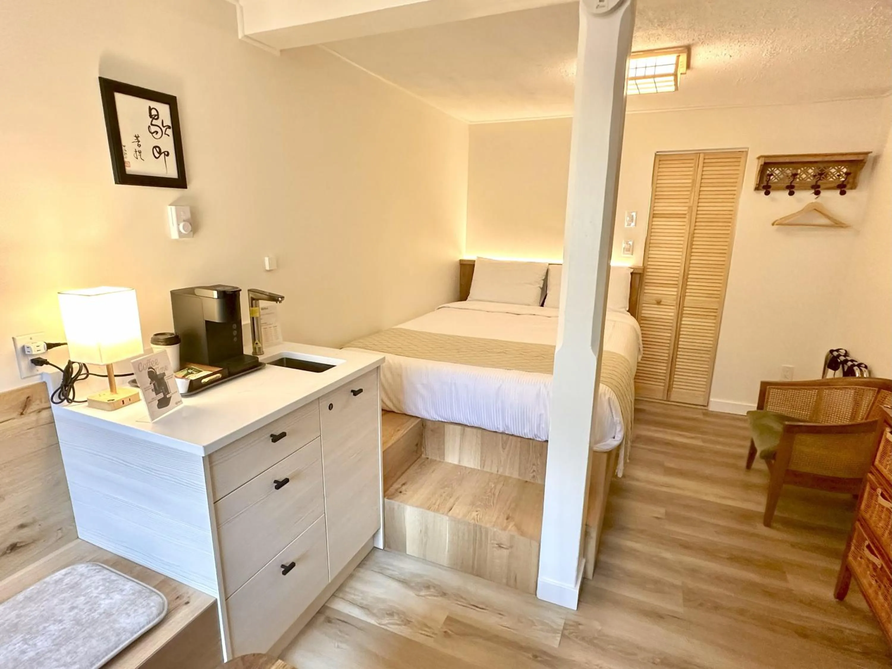 Bed in Richca Chalets Resort