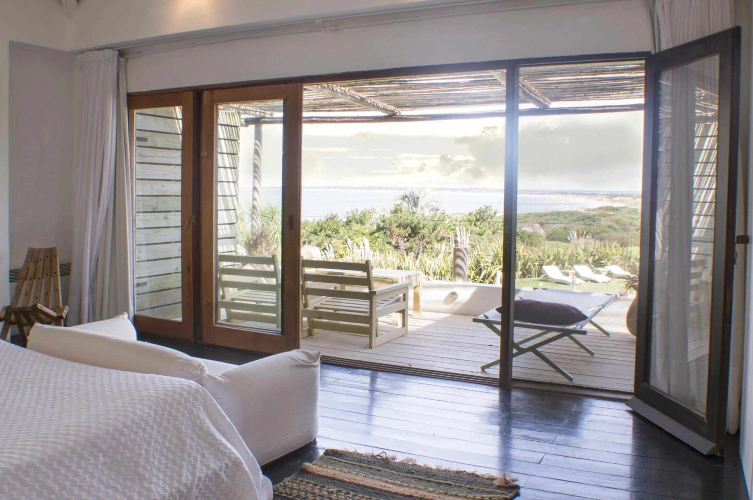 Sea view, Bed in Posada del Faro