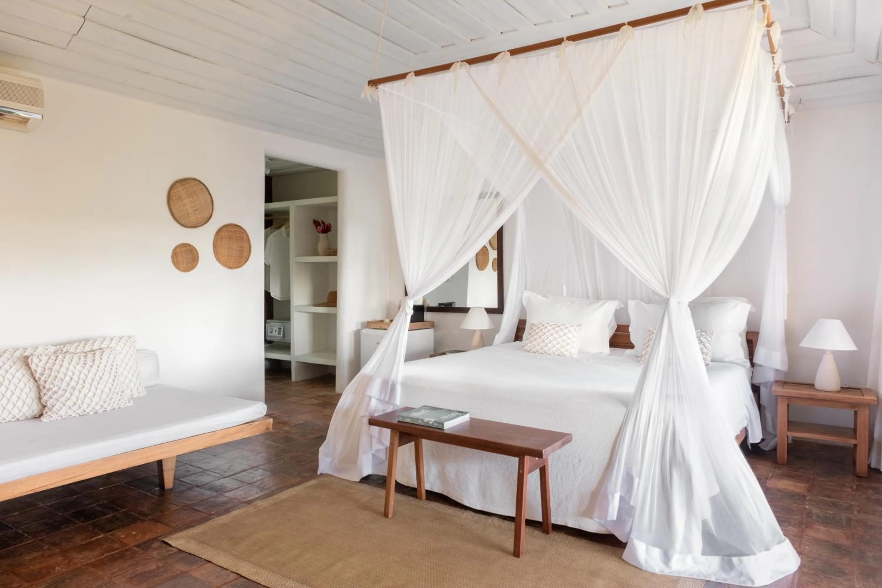 Bed in Pousada Outeiro