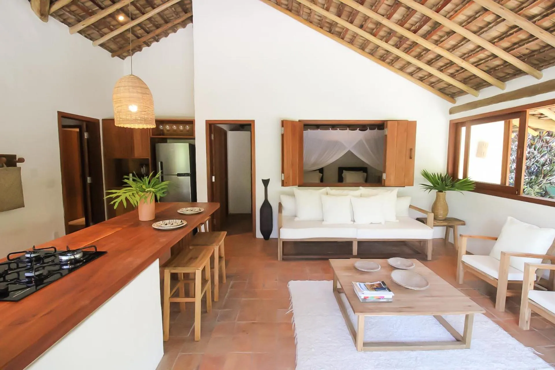 Living room in Pousada Outeiro