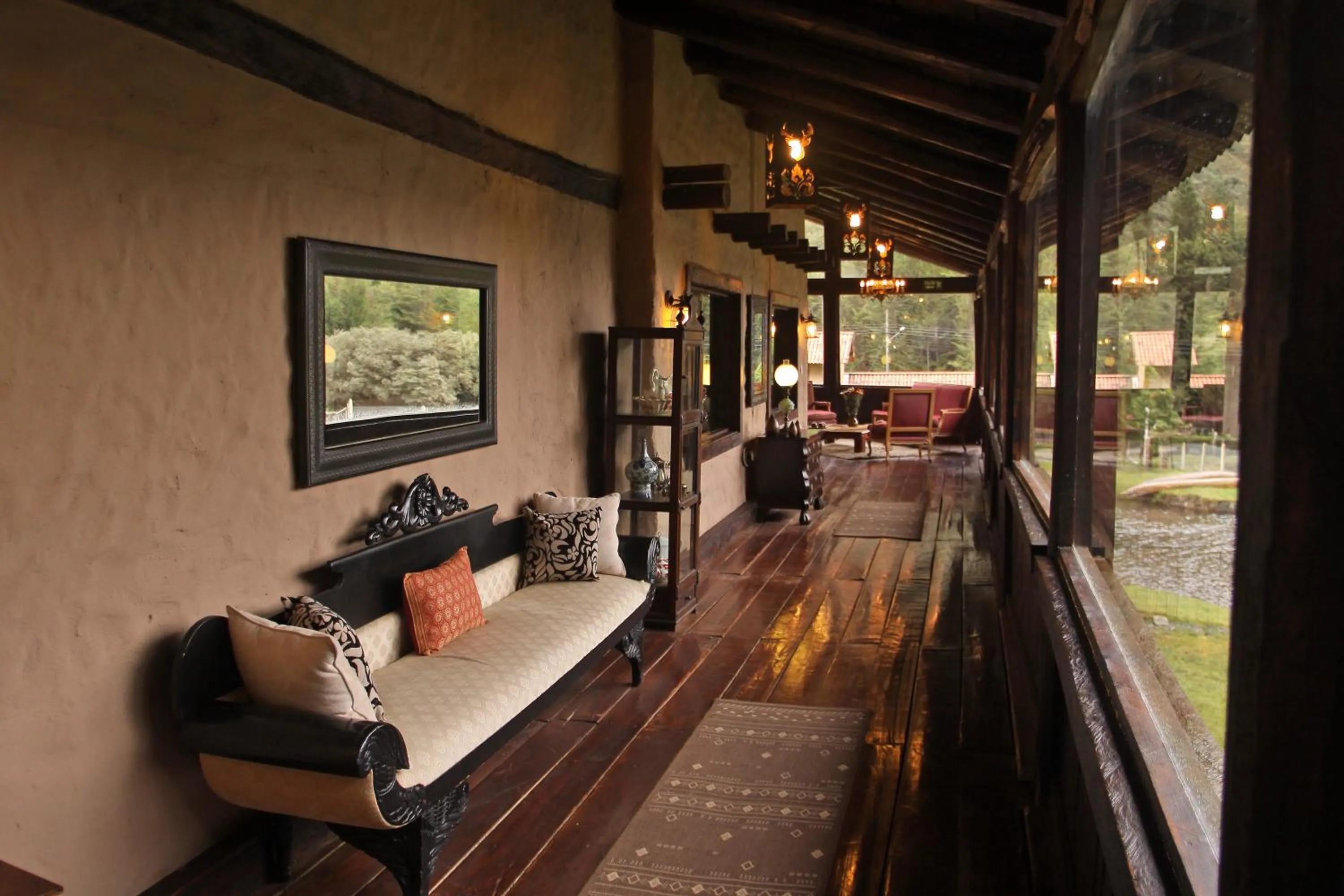 Living room in Hacienda Hostería Dos Chorreras