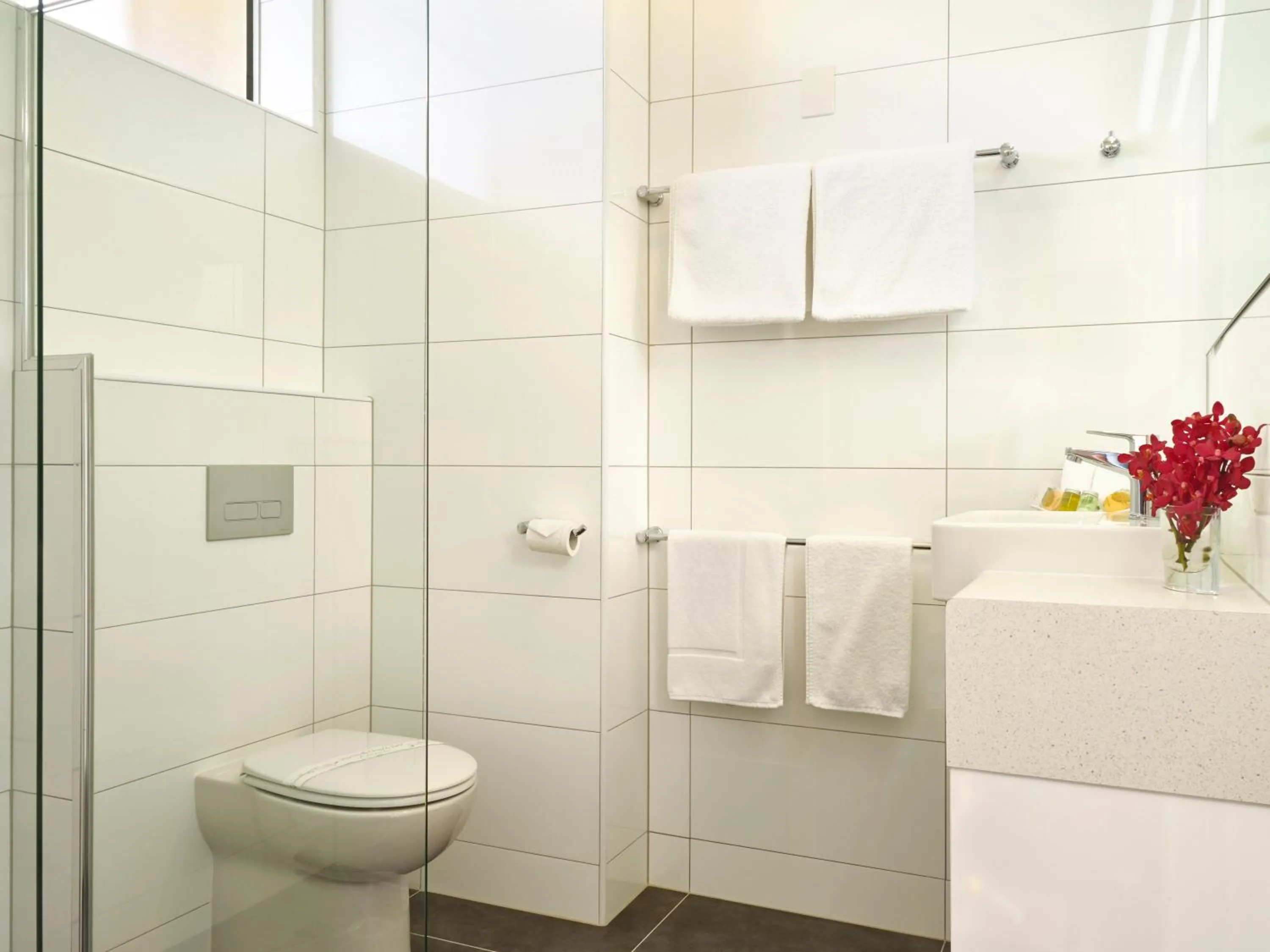 Shower in Parkview Motor Inn and Apartments