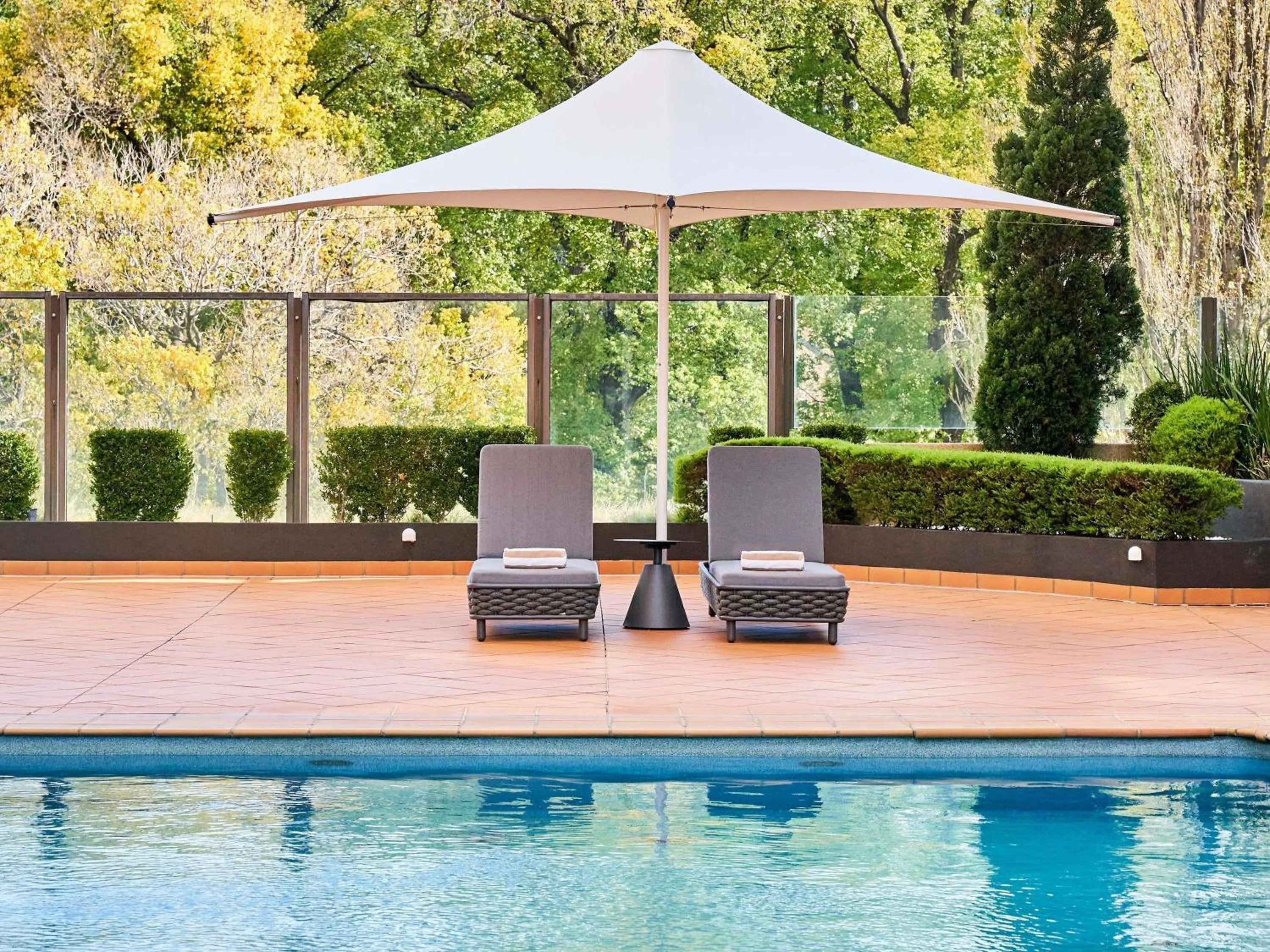 Pool view in Pullman Melbourne On the Park