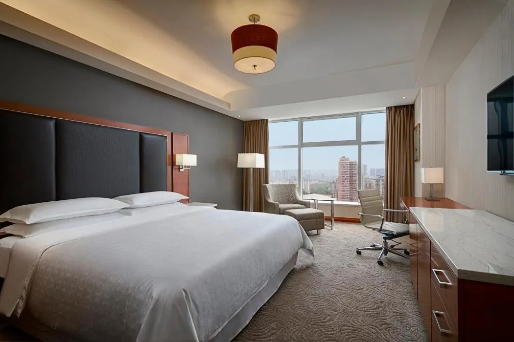 View (from property/room), Bed in Sheraton Changsha Hotel