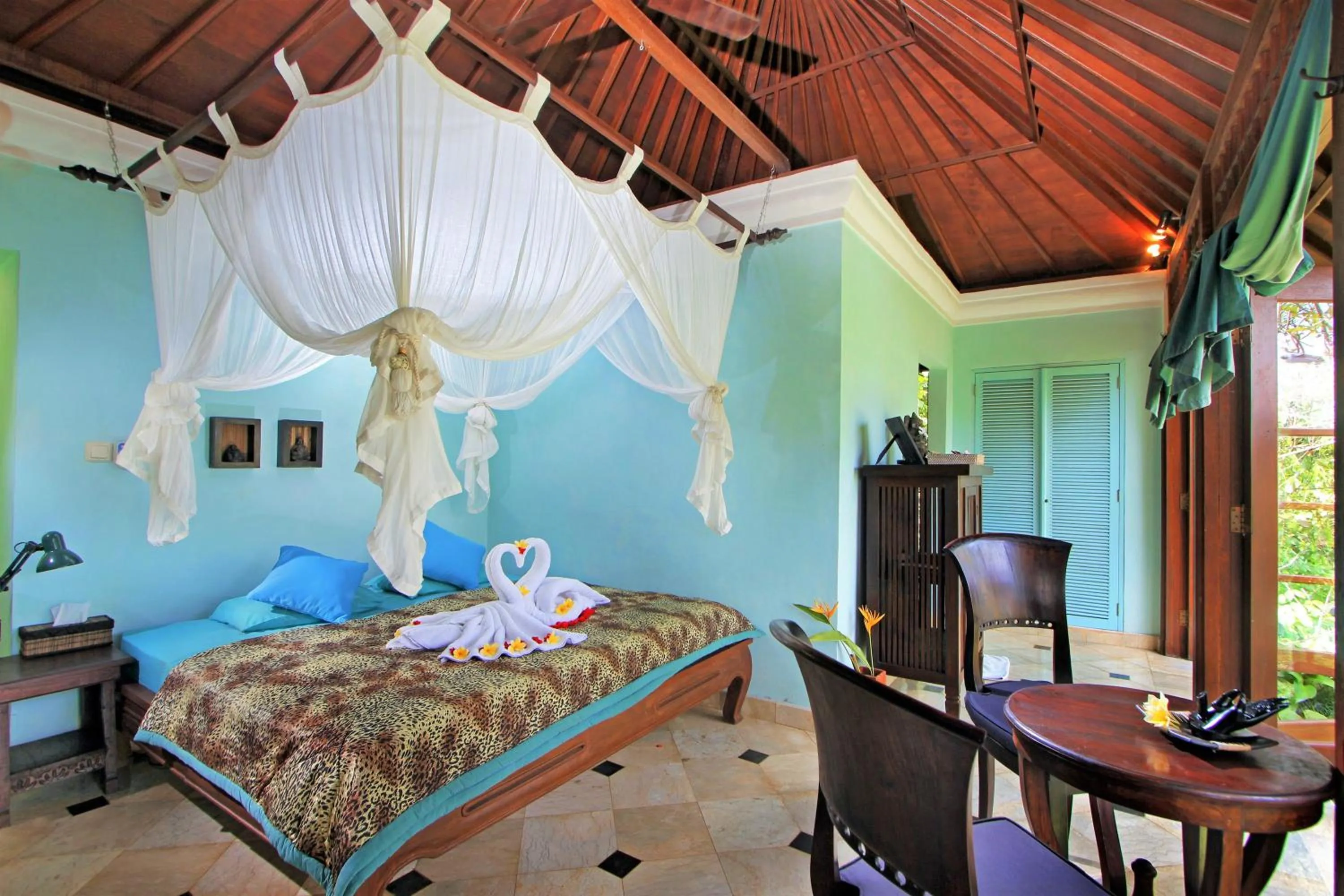Bedroom, Bed in The Mahogany Villa Ubud