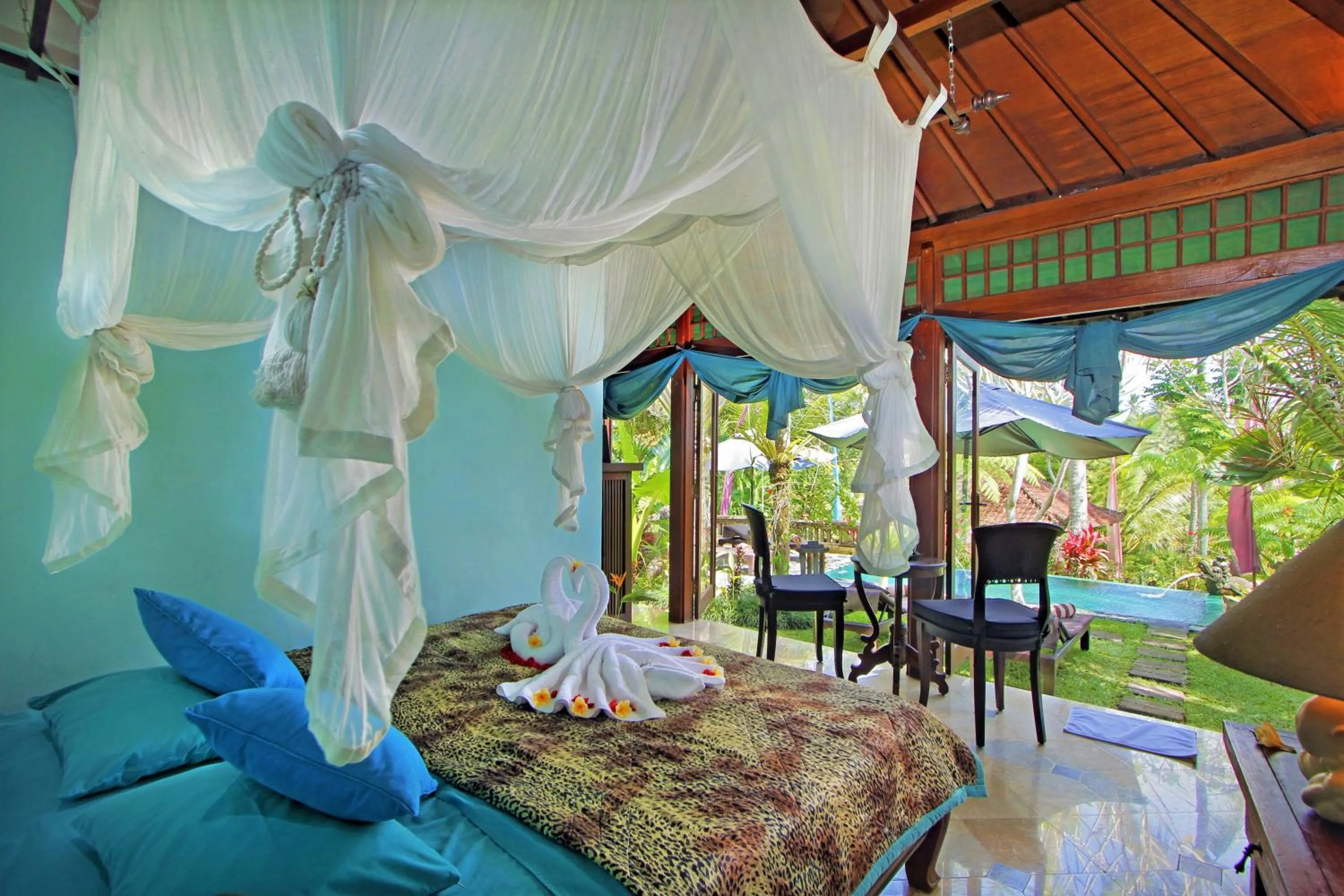 Bedroom, Bed in The Mahogany Villa Ubud