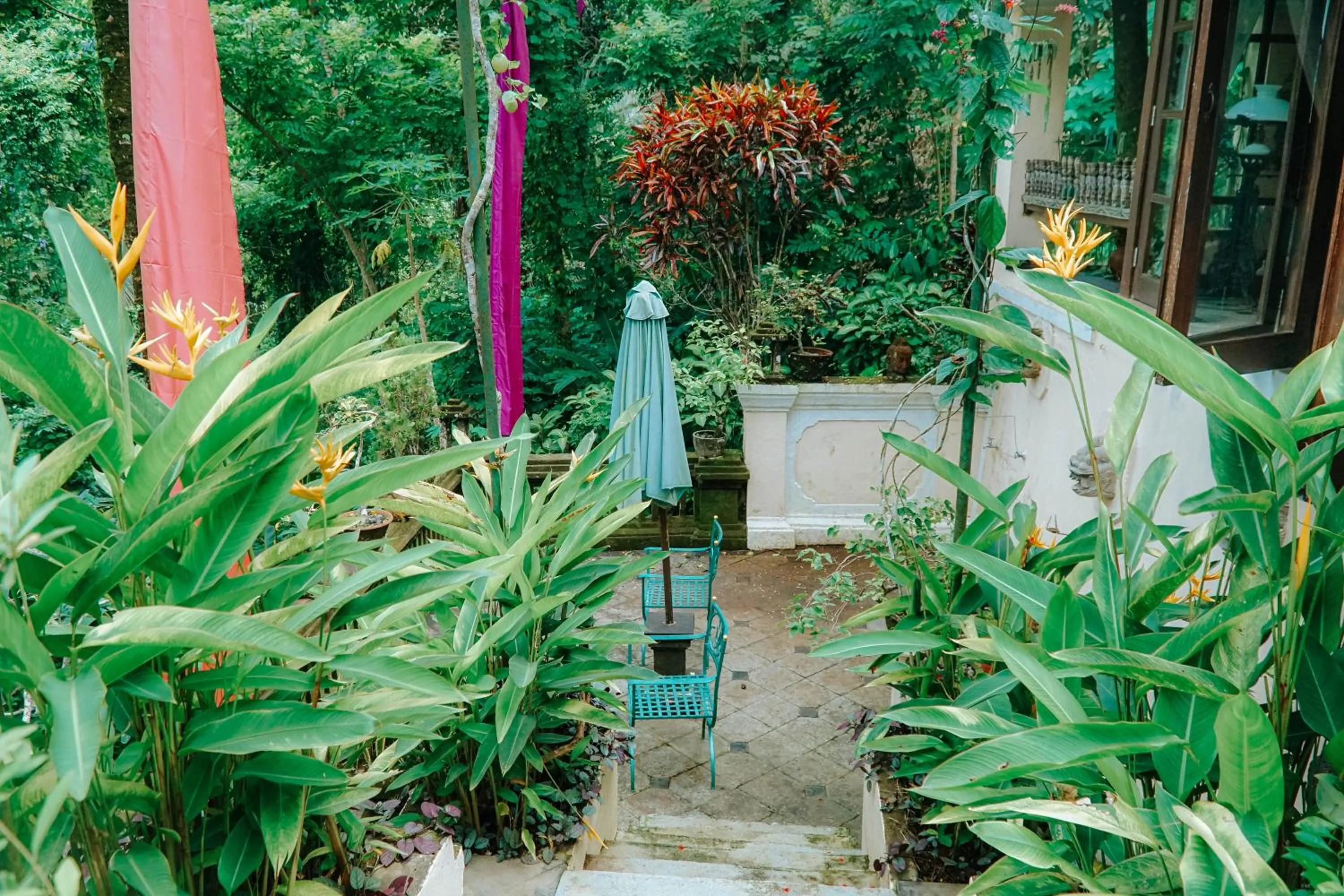 Patio in The Mahogany Villa Ubud