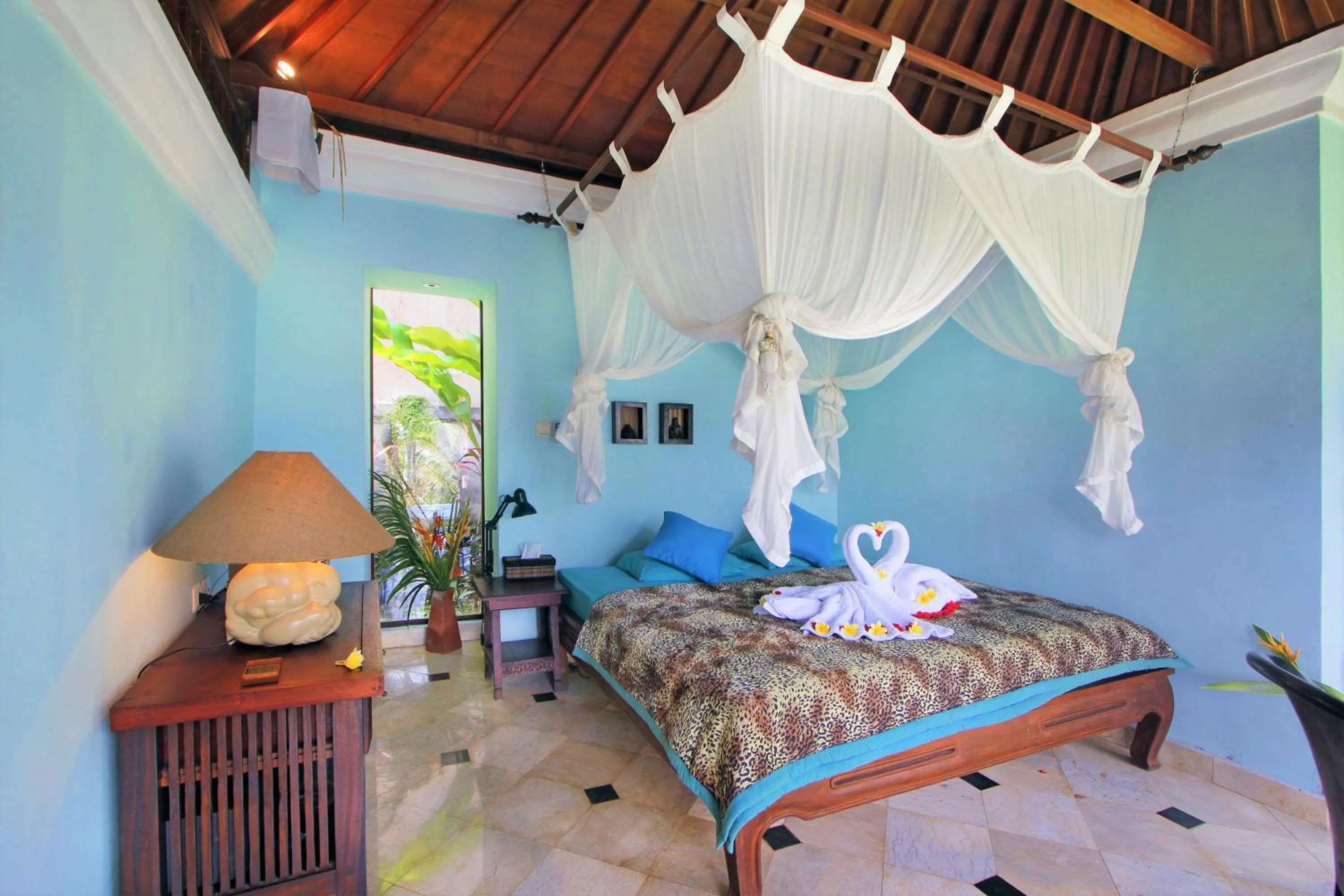 Bedroom, Bed in The Mahogany Villa Ubud