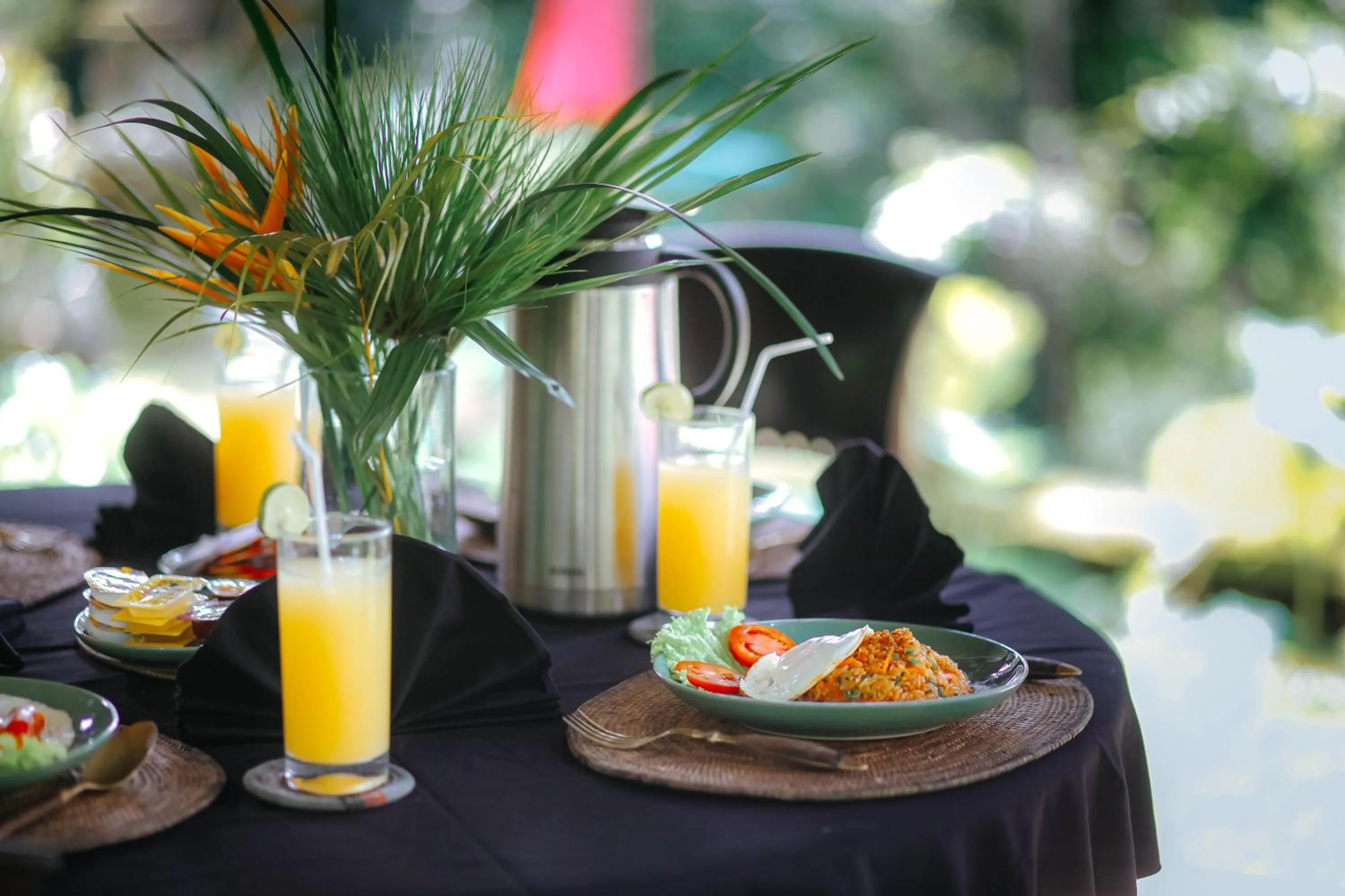 Restaurant/places to eat in The Mahogany Villa Ubud
