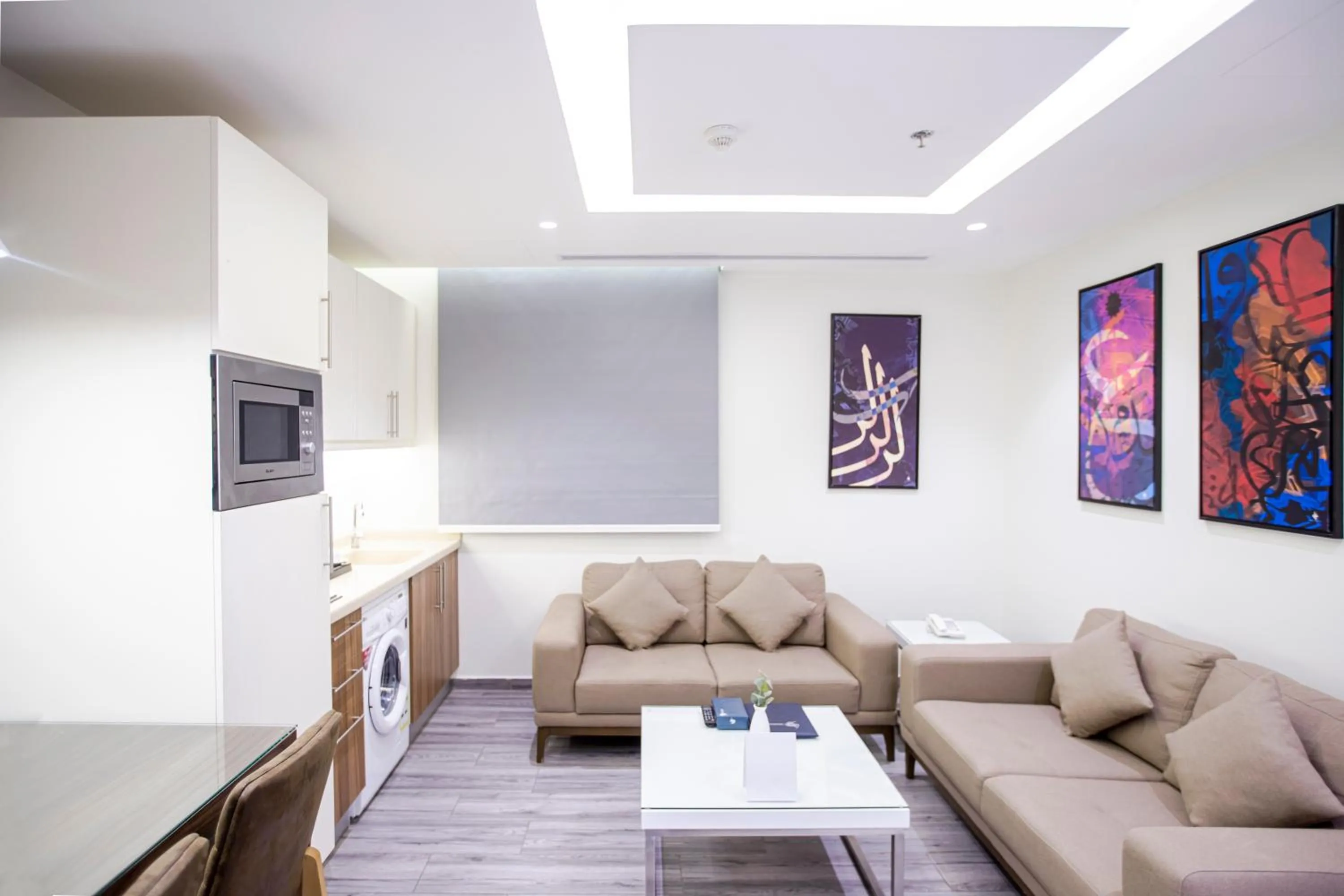 Living room in Hafawah Suites