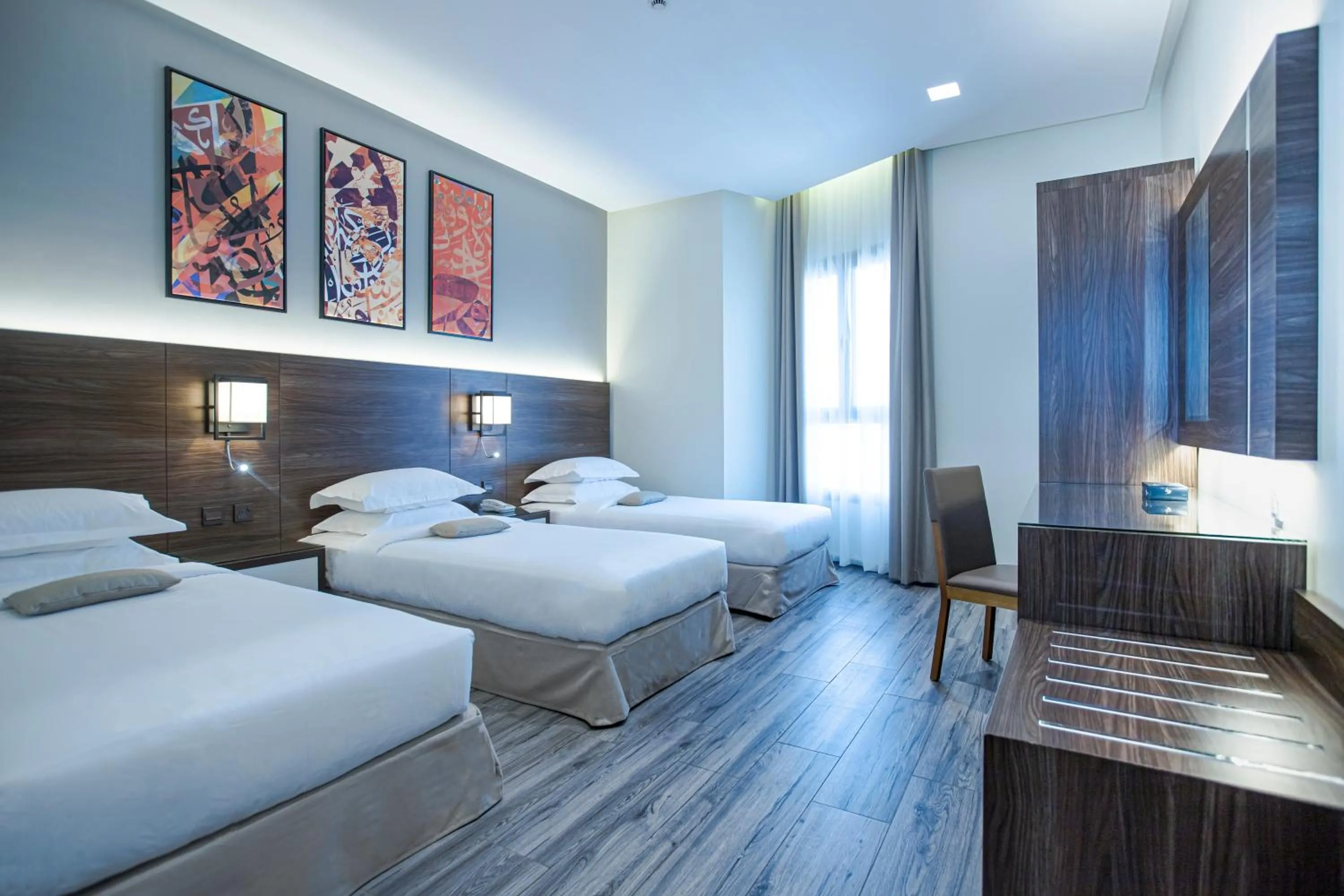 Bed in Hafawah Suites