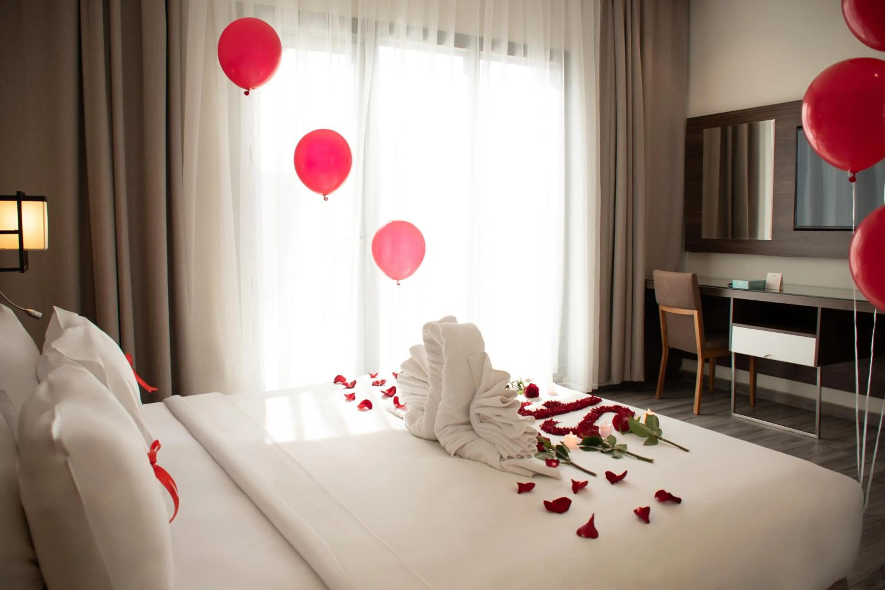 Bed in Hafawah Suites