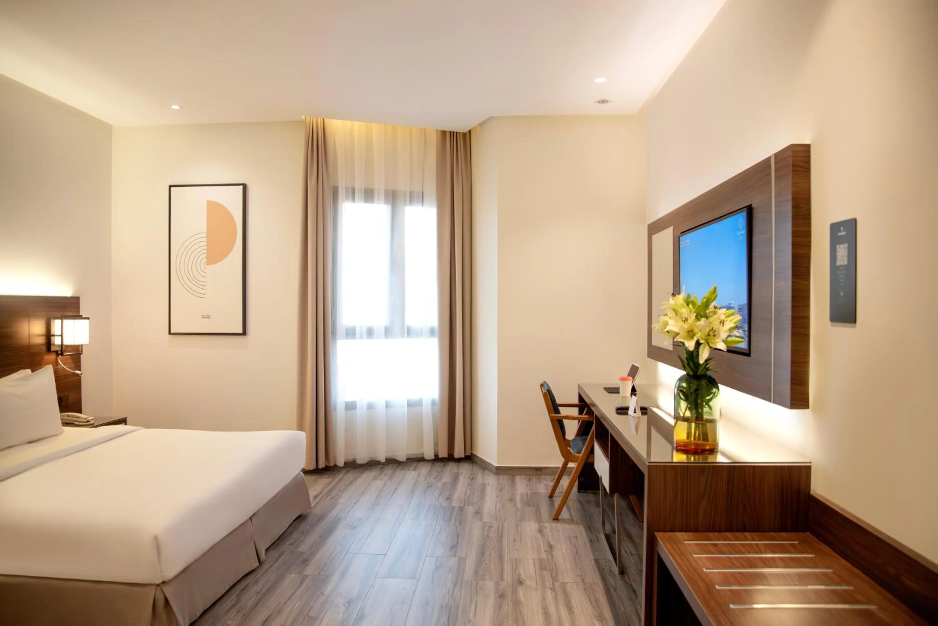 Bed in Hafawah Suites