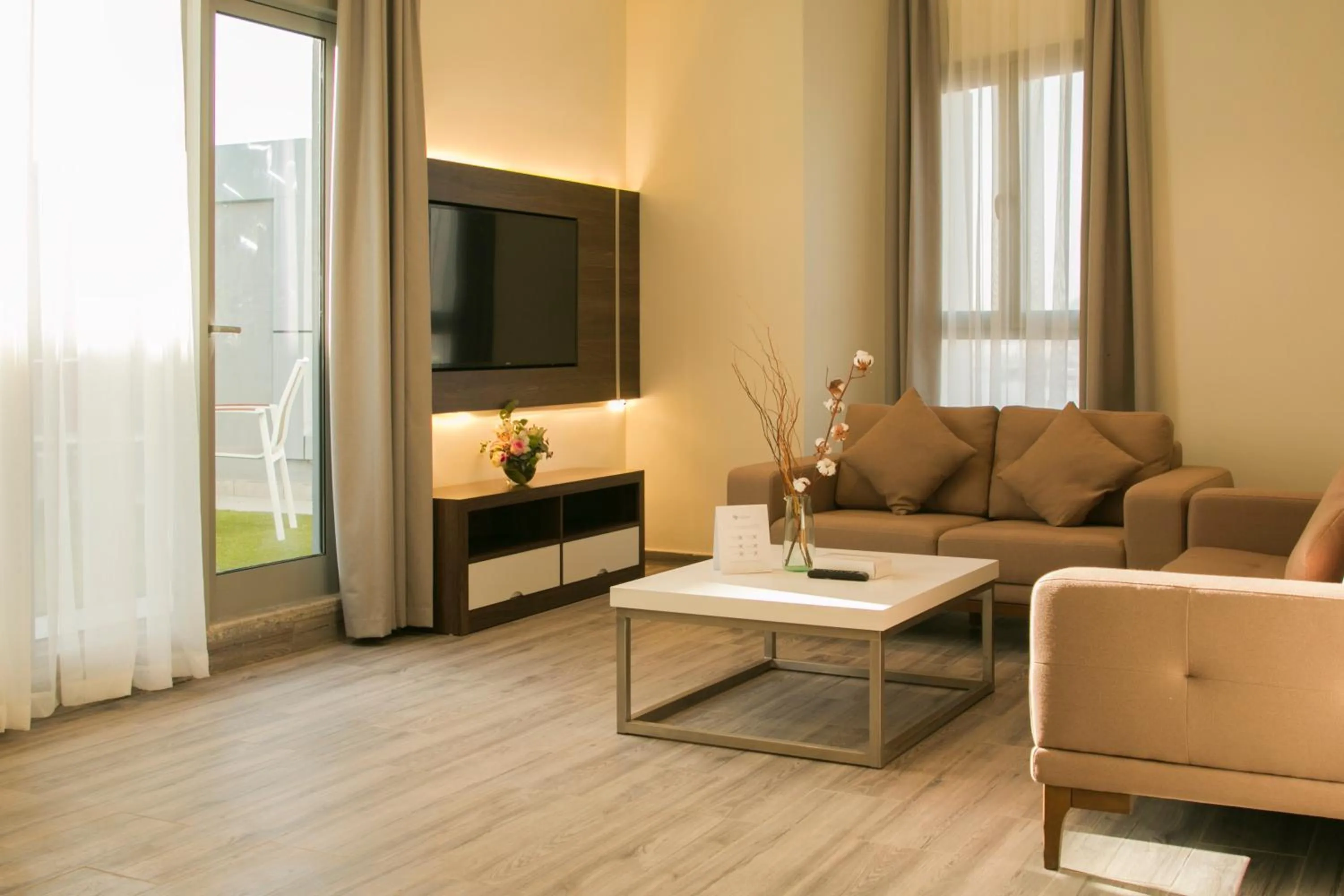 Living room in Hafawah Suites