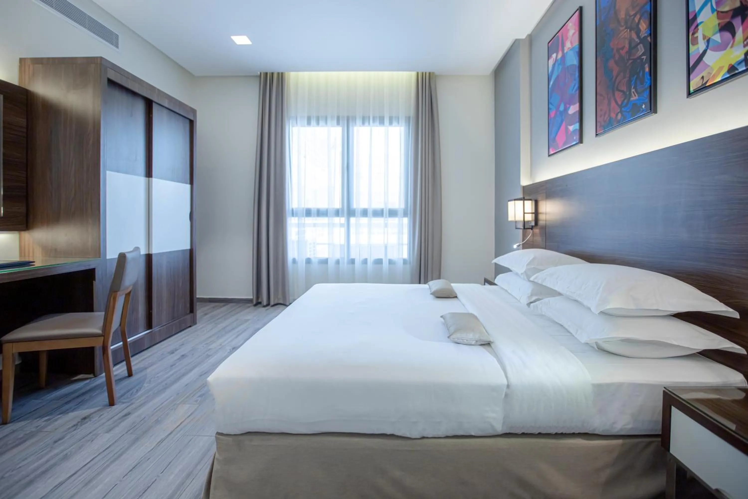 Bed in Hafawah Suites