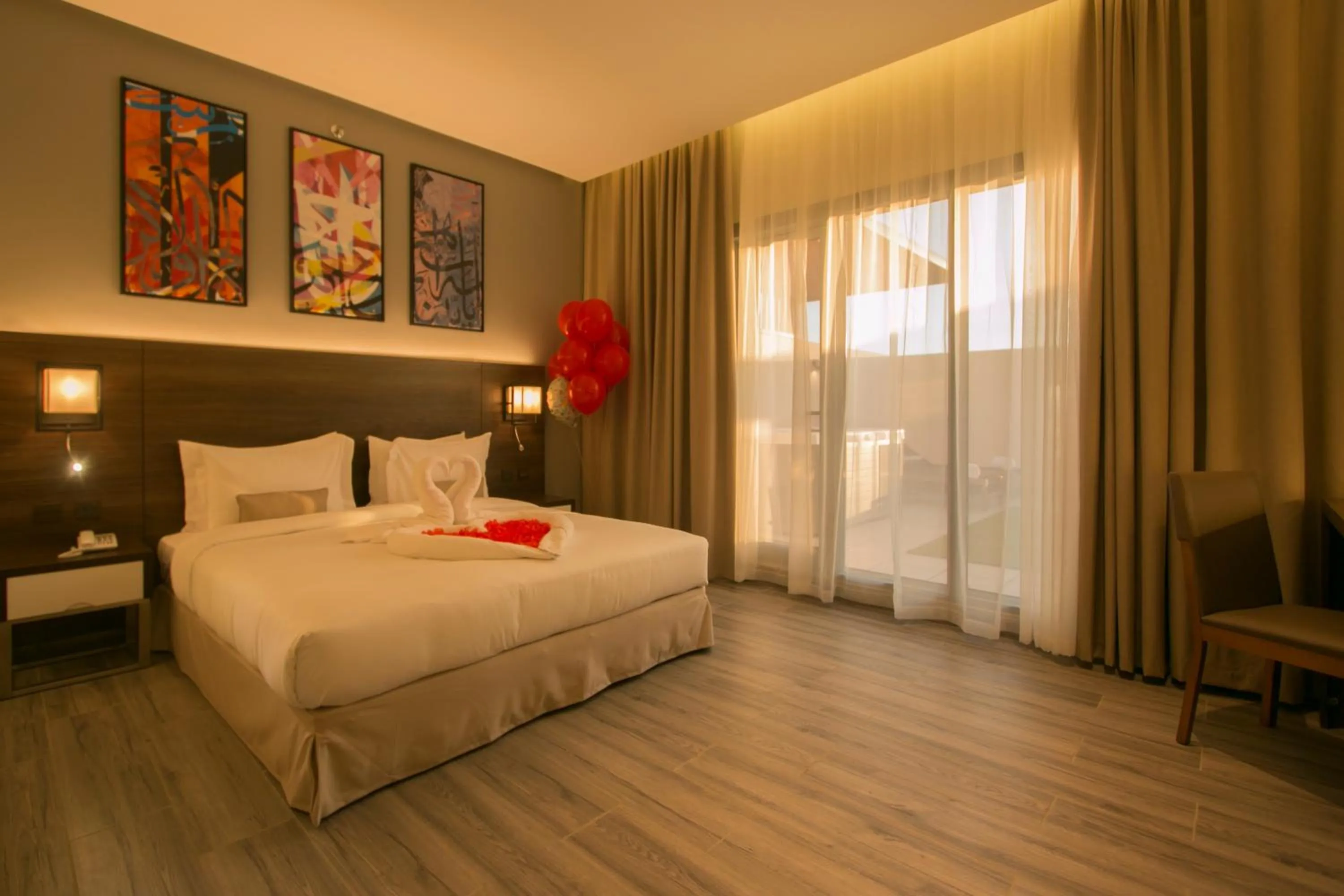 Bed in Hafawah Suites